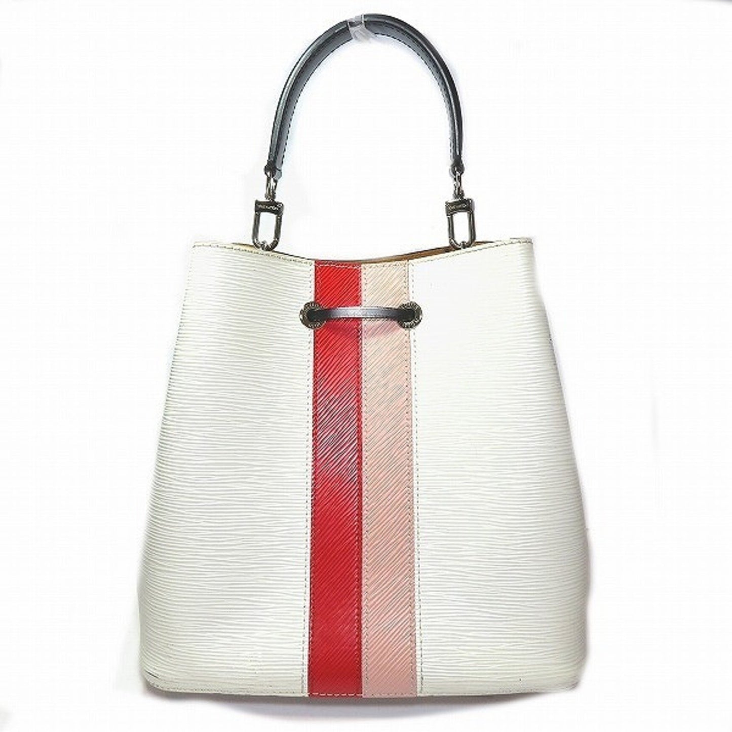 Louis Vuitton NéoNoé, White, Leather, handbag