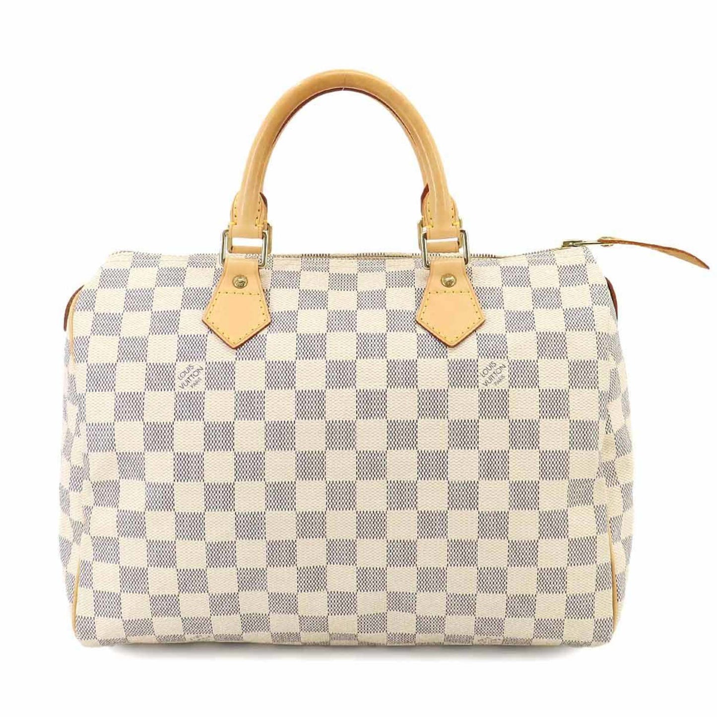 Louis Vuitton Speedy 30, White, Canvas, handbag