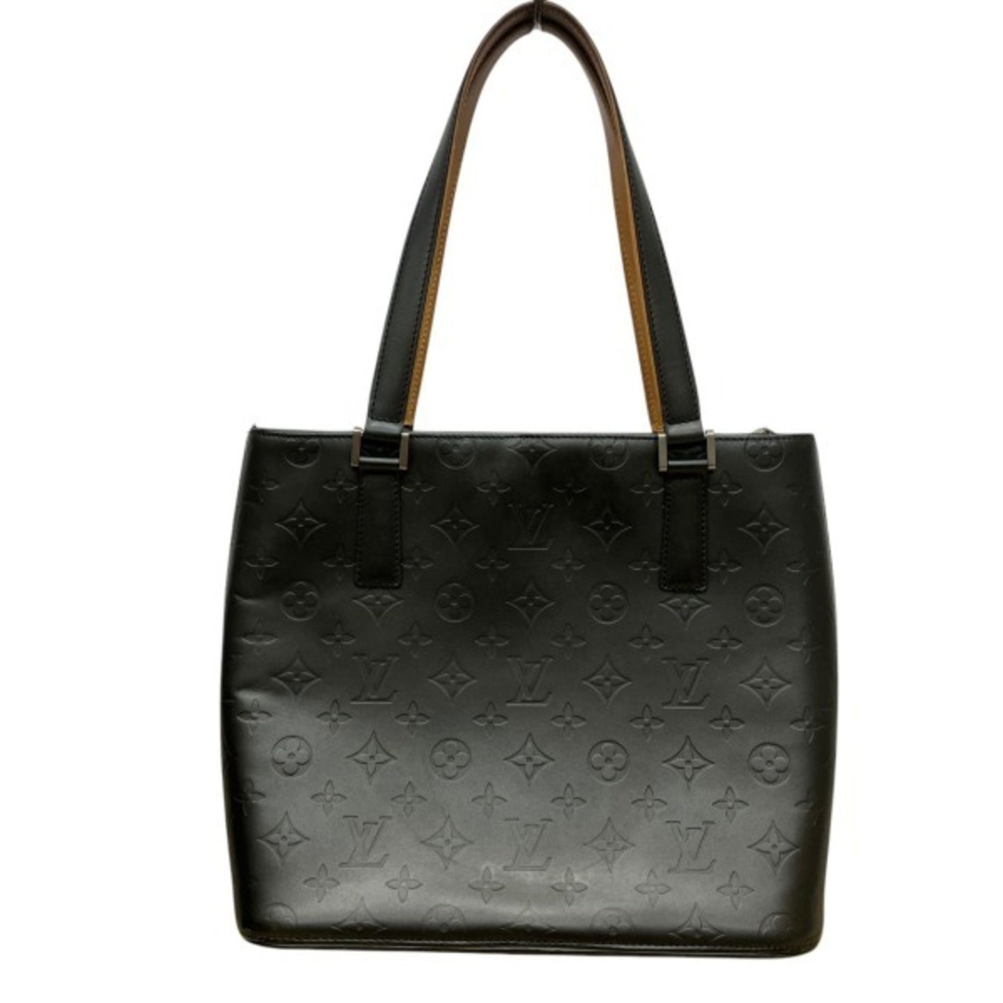 Louis Vuitton Stockton, Black, Leather, tote