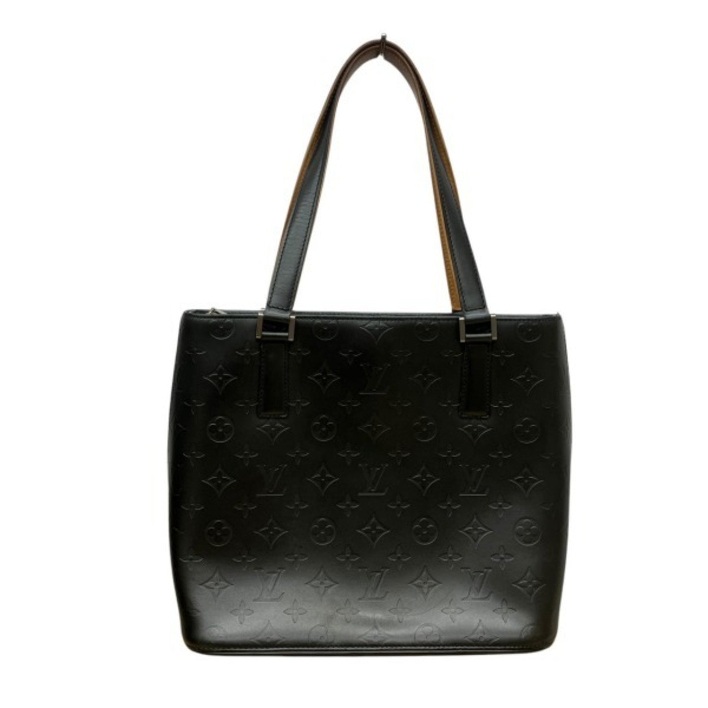 Louis Vuitton Stockton, Black, Leather, tote