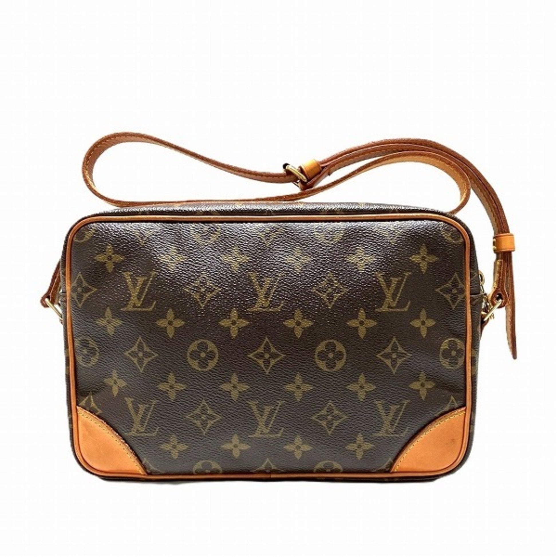 Louis Vuitton Trocadéro, Brown, Canvas, shoulder