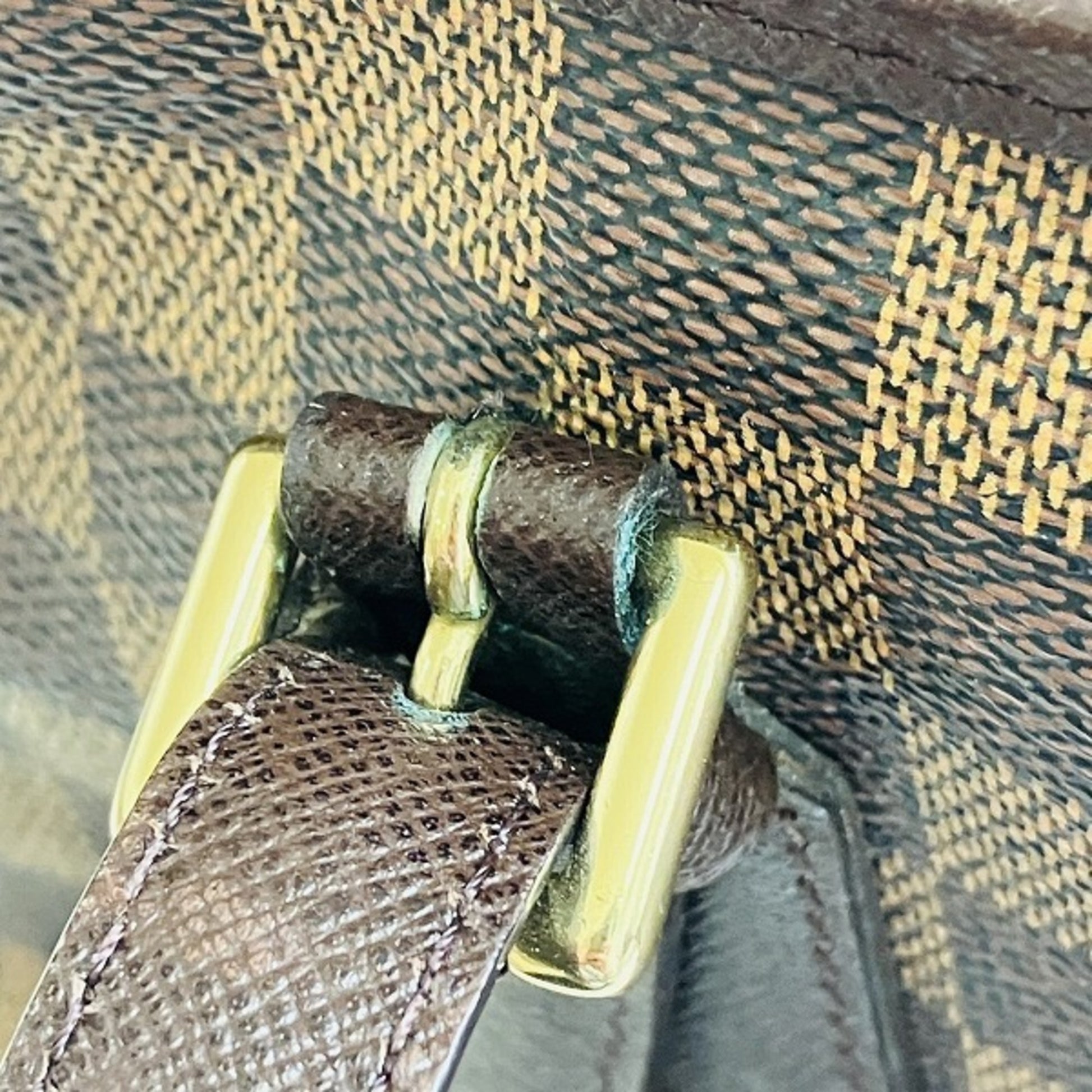 Louis Vuitton Marais, Brown, Canvas, tote