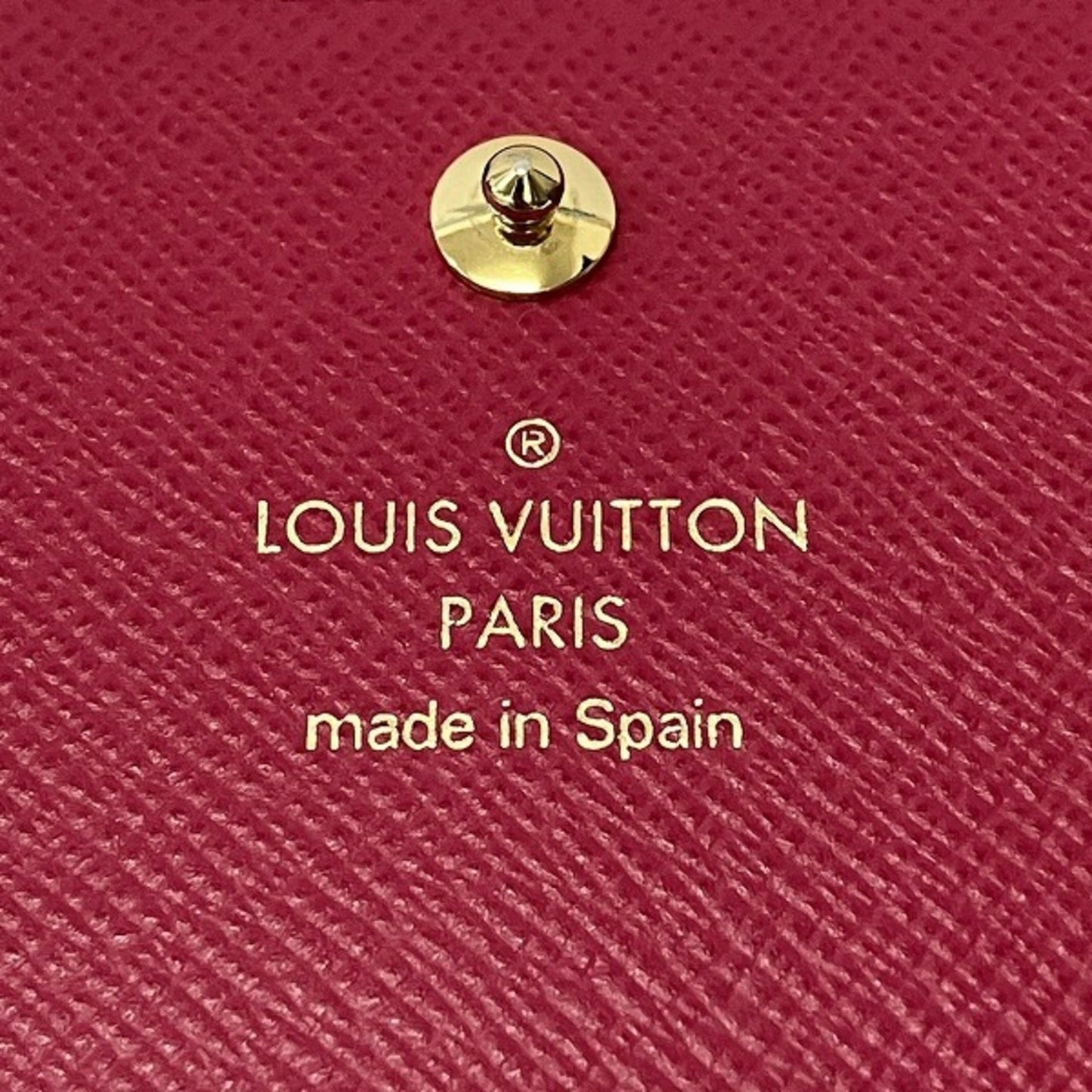 Louis Vuitton Portefeuille Sarah, White, Canvas, wallet