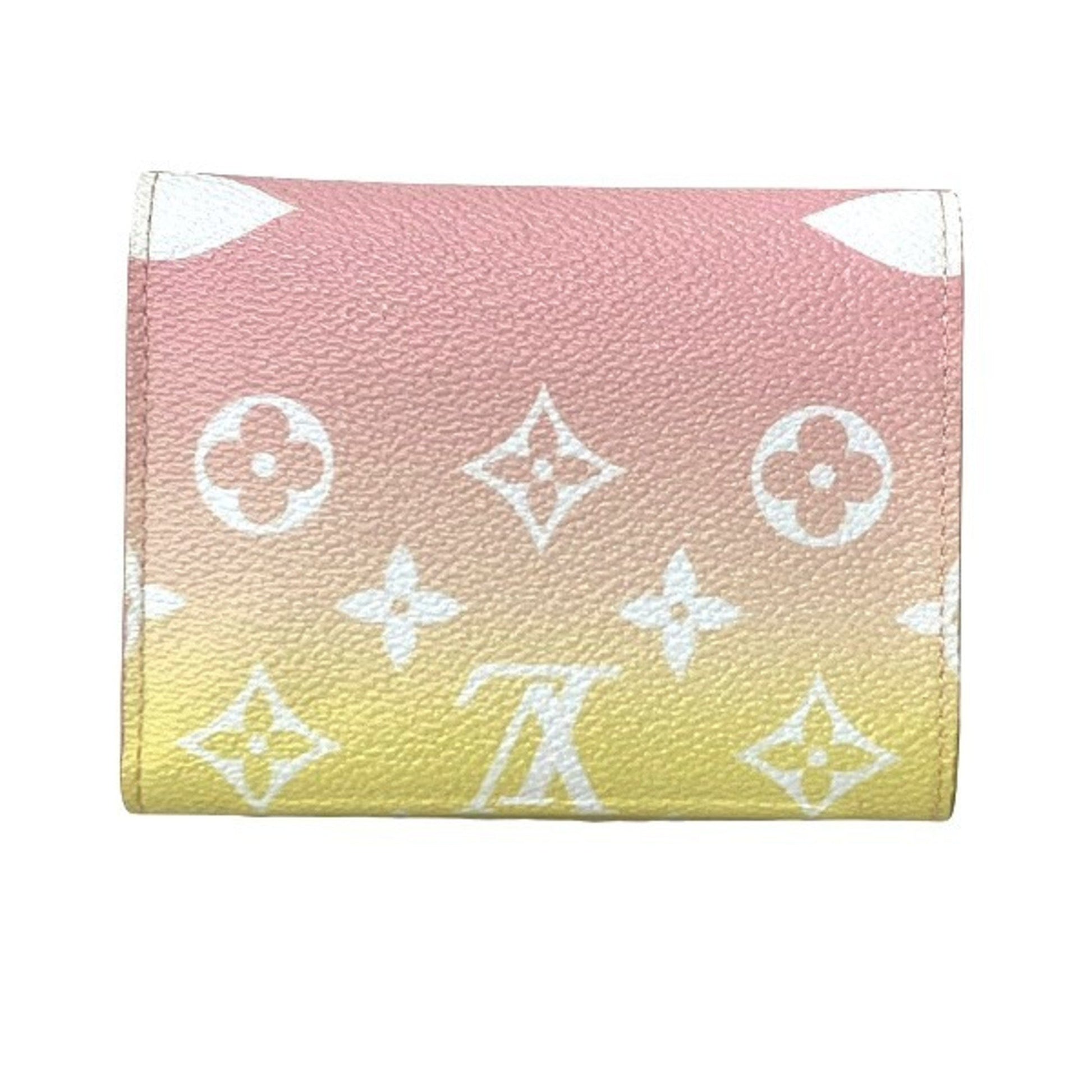 Louis Vuitton Portefeuille Victorine, Pink, Canvas, wallet