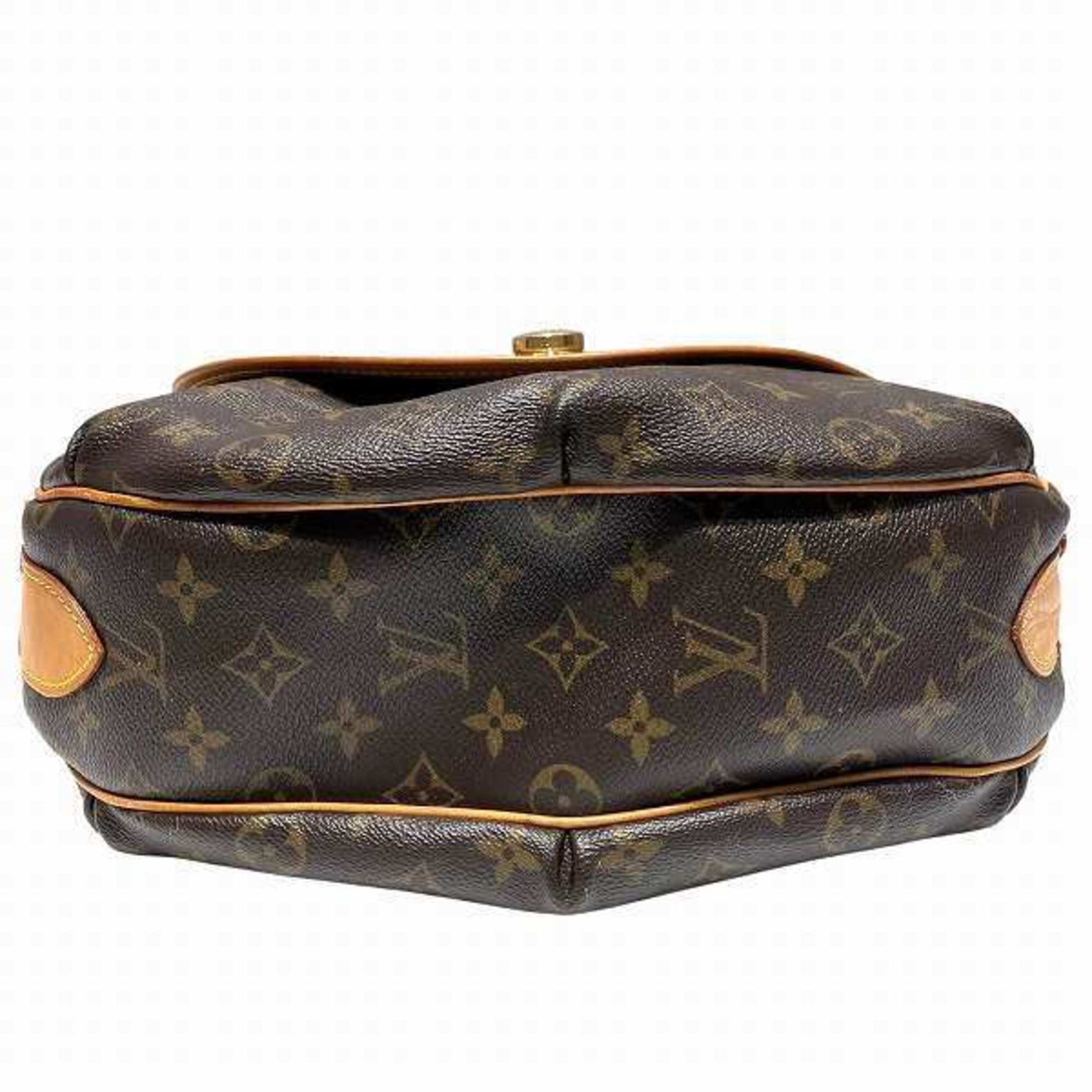 Louis Vuitton Tulum, Brown, Canvas, shoulder