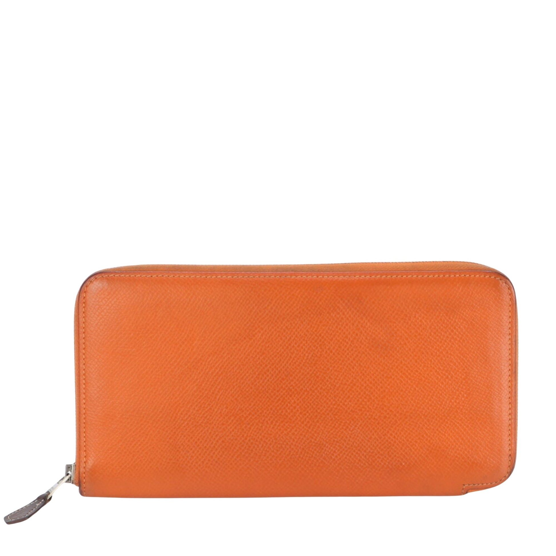 Hermès Silk'In, Orange, Leather, wallet