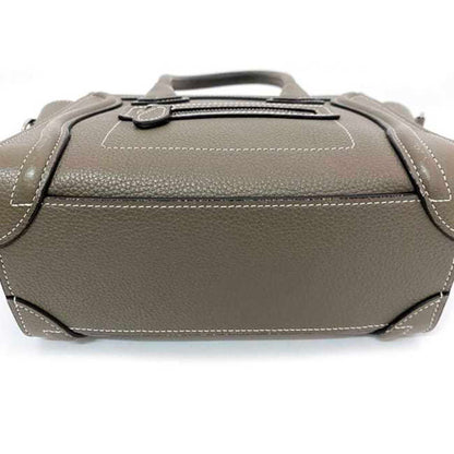 Céline Luggage, Beige, Leather, handbag