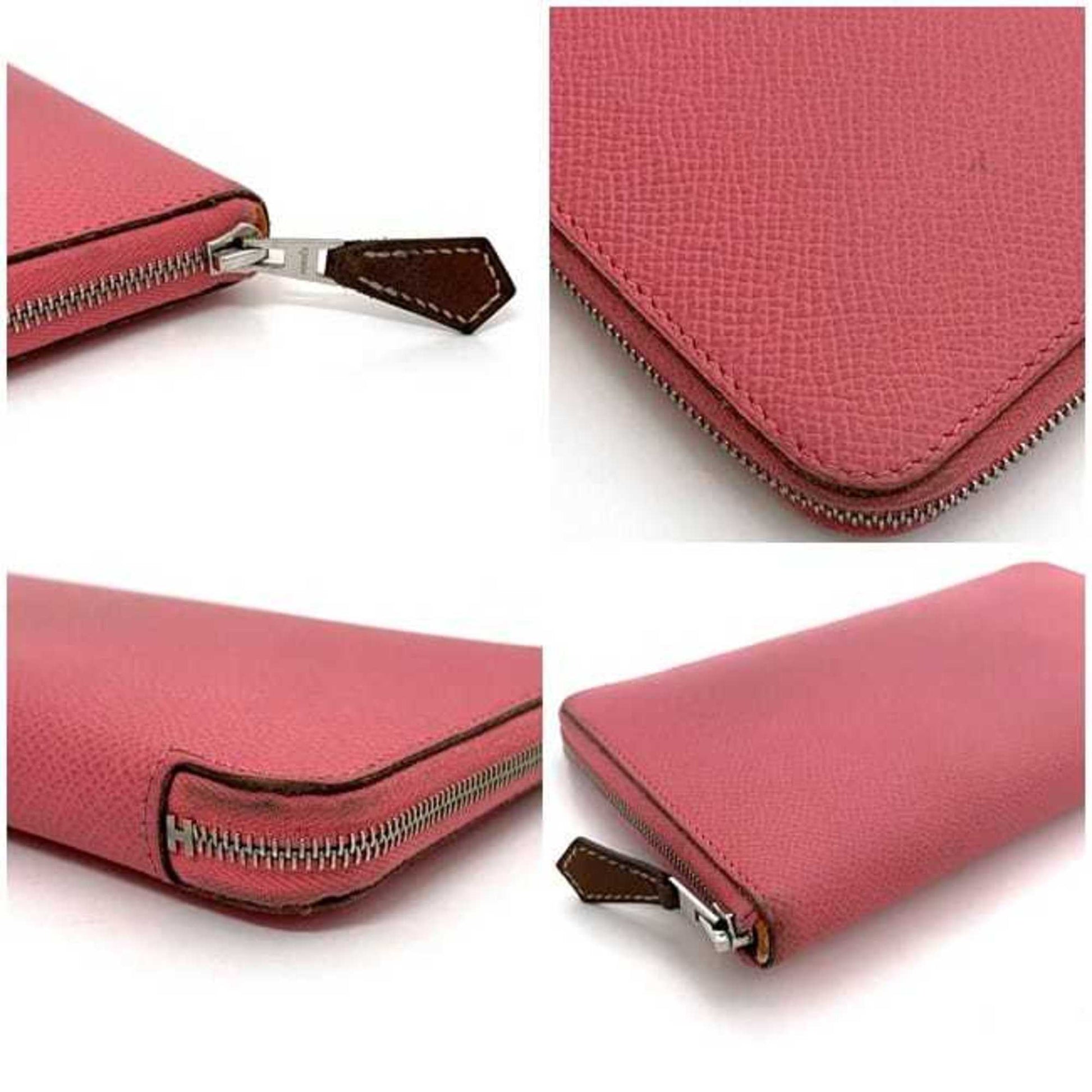 Hermès Silk'In, Pink, Leather, wallet