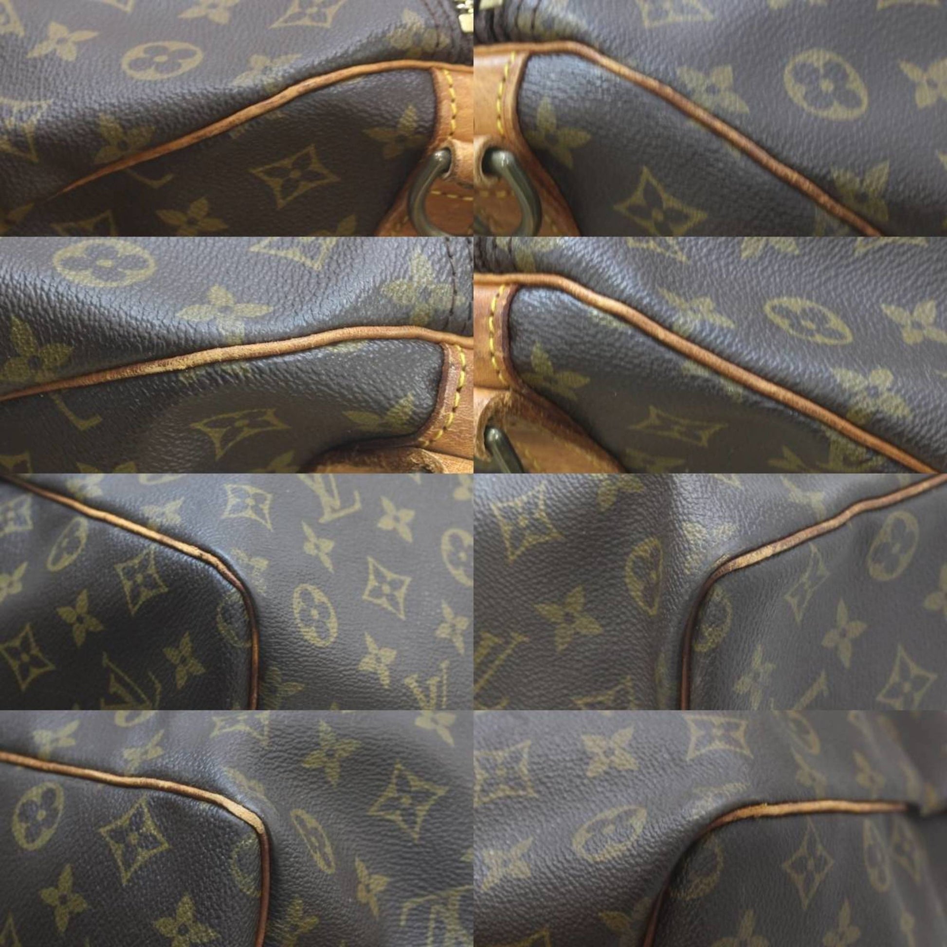 Louis Vuitton Keepall Bandoulière 60, Brown, Canvas, travel