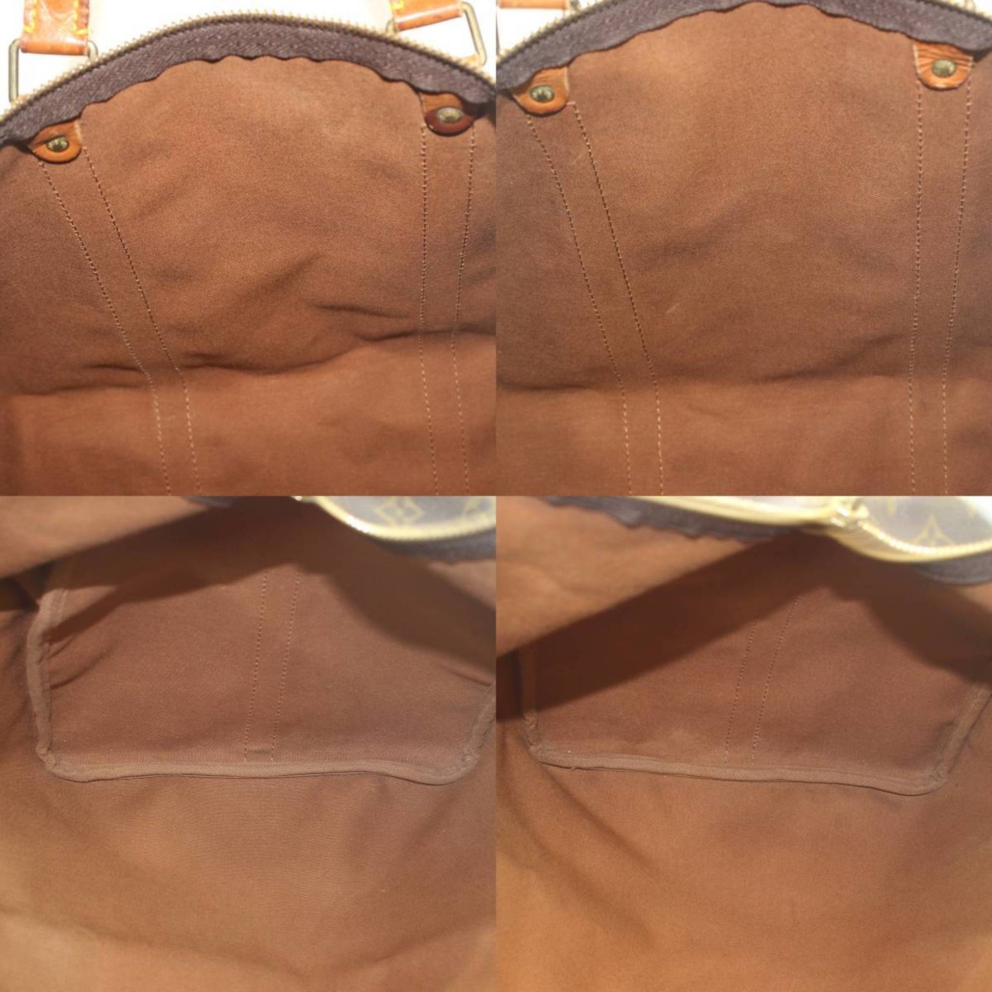 Louis Vuitton Keepall Bandoulière 60, Brown, Canvas, travel