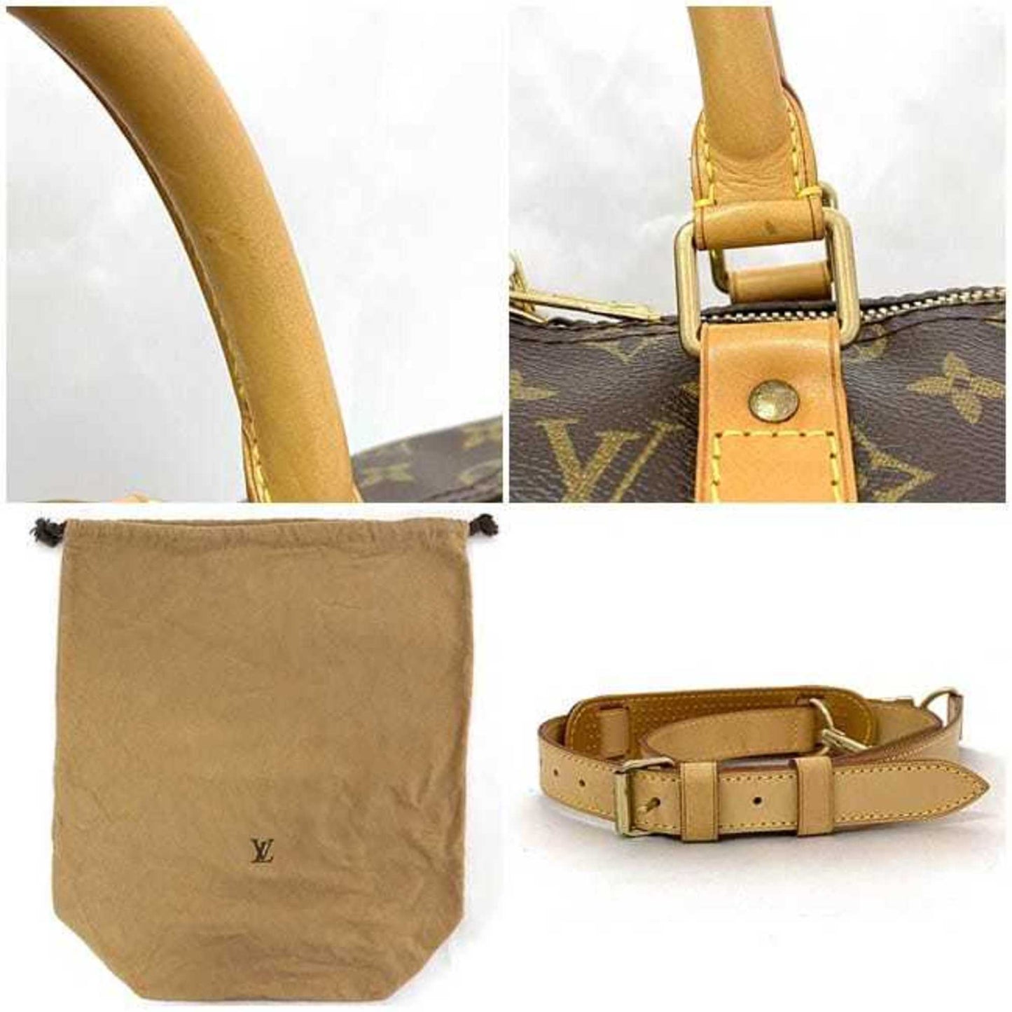 Louis Vuitton Keepall Bandouliere 50, Brown, Canvas, travel