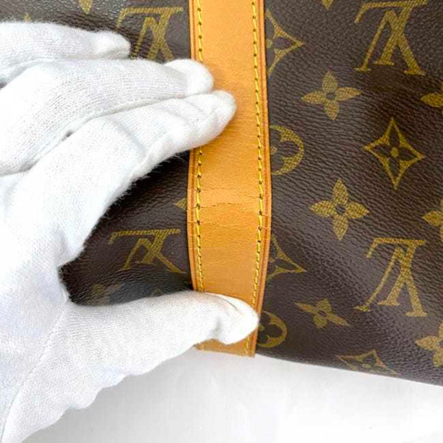 Louis Vuitton Keepall Bandouliere 50, Brown, Canvas, travel