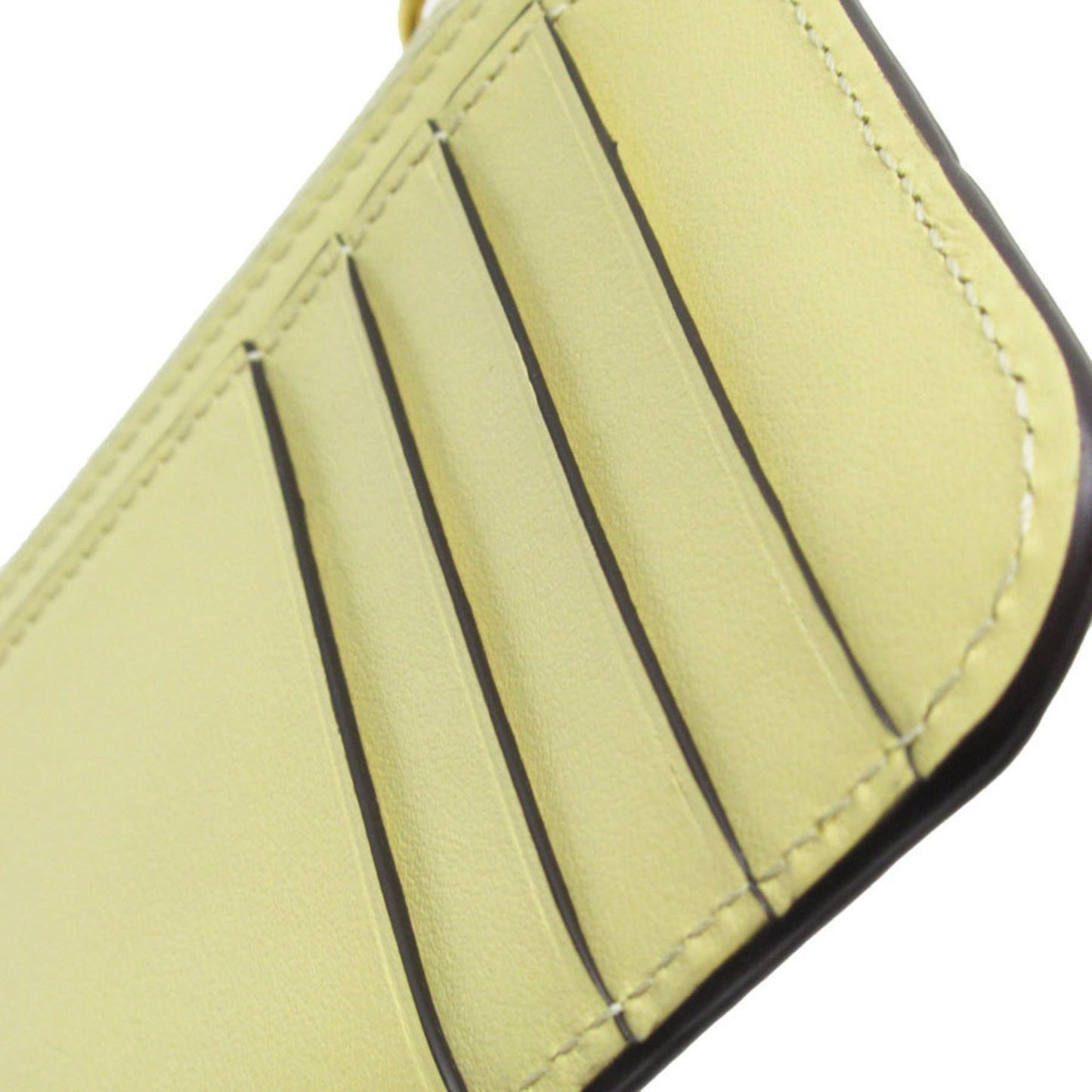 Chloe Zip wallet leather Embossed leather, YELLOW, LEATHER, Wallets