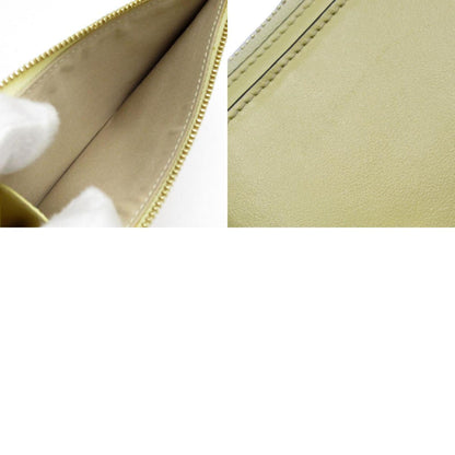 Chloe Zip wallet leather Embossed leather, YELLOW, LEATHER, Wallets