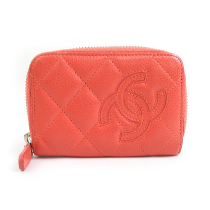 Chanel, Red, Leather, wallet