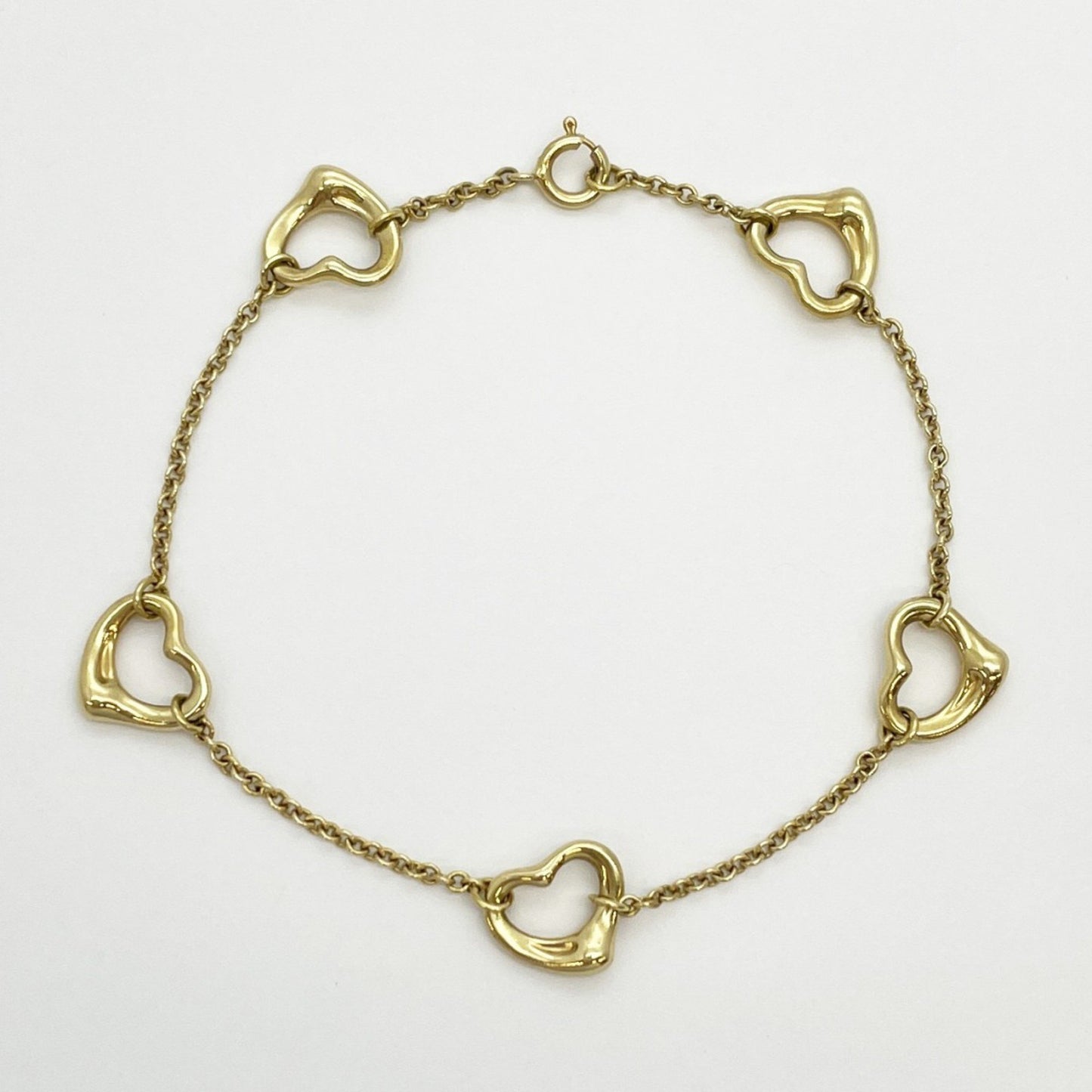 Tiffany & Co Open Heart, Gold, Yellow Gold, bracelet