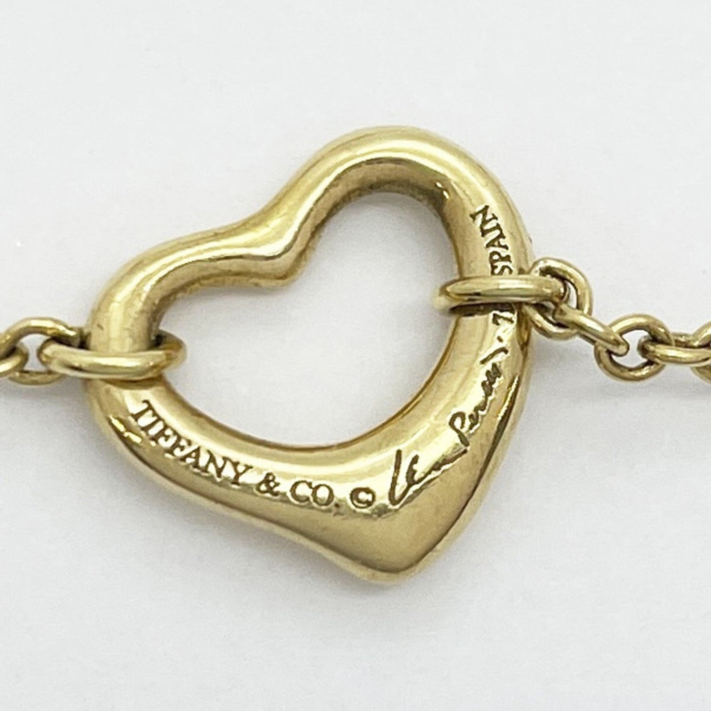 Tiffany & Co Open Heart, Gold, Yellow Gold, bracelet