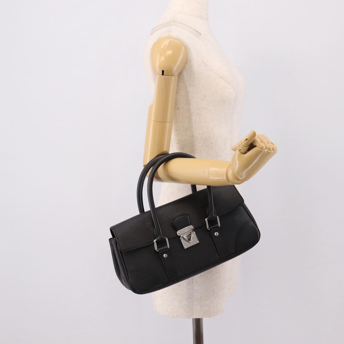 Louis Vuitton Segur Epi Leather, Black, Leather, Handbag