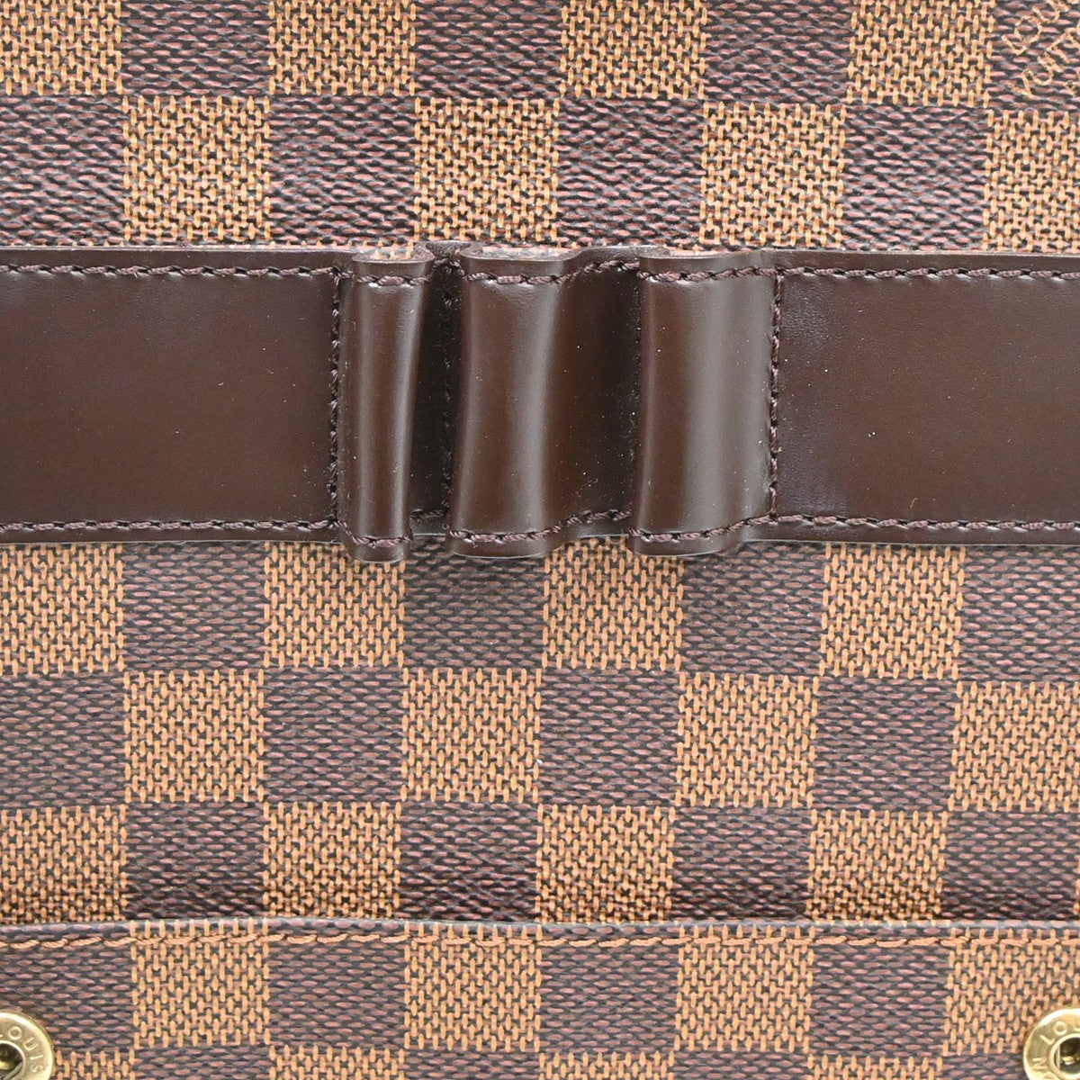 Louis Vuitton Portobello Messenger Damier Ebene, Brown, Canvas, Clutch