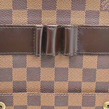 Louis Vuitton Portobello Messenger Damier Ebene, Brown, Canvas, Clutch