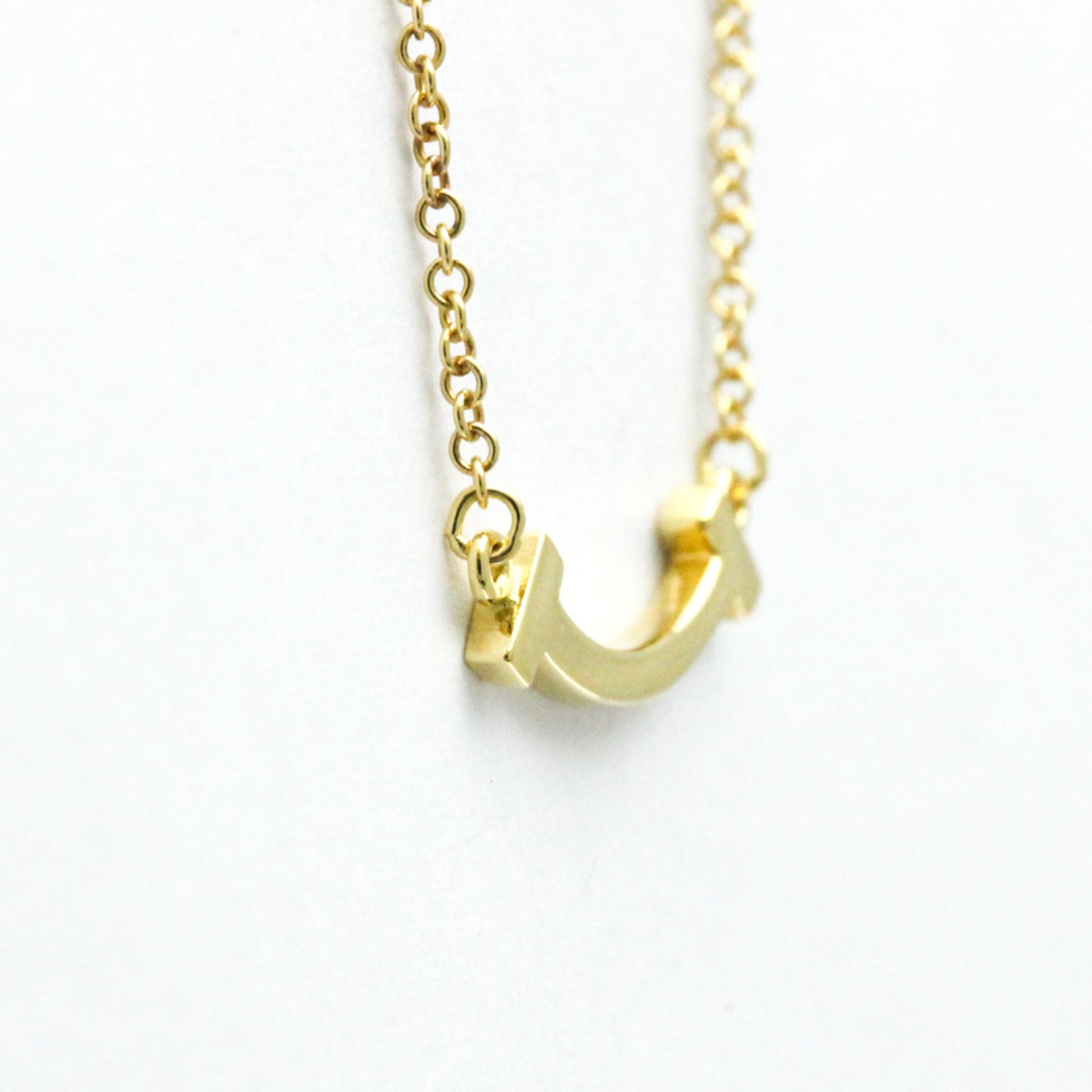 Tiffany & Co T Smile, Gold, Yellow Gold, necklace