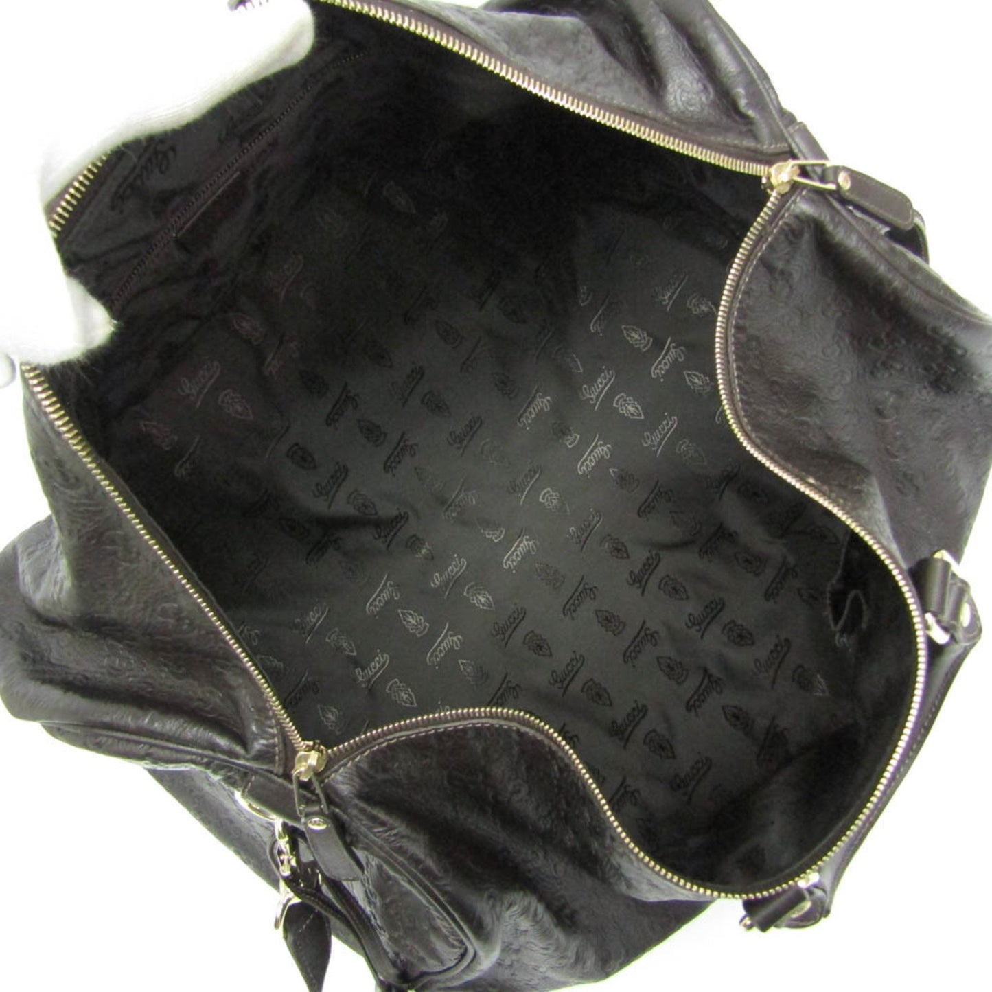 Gucci DUFFLE, Brown, Leather, travel