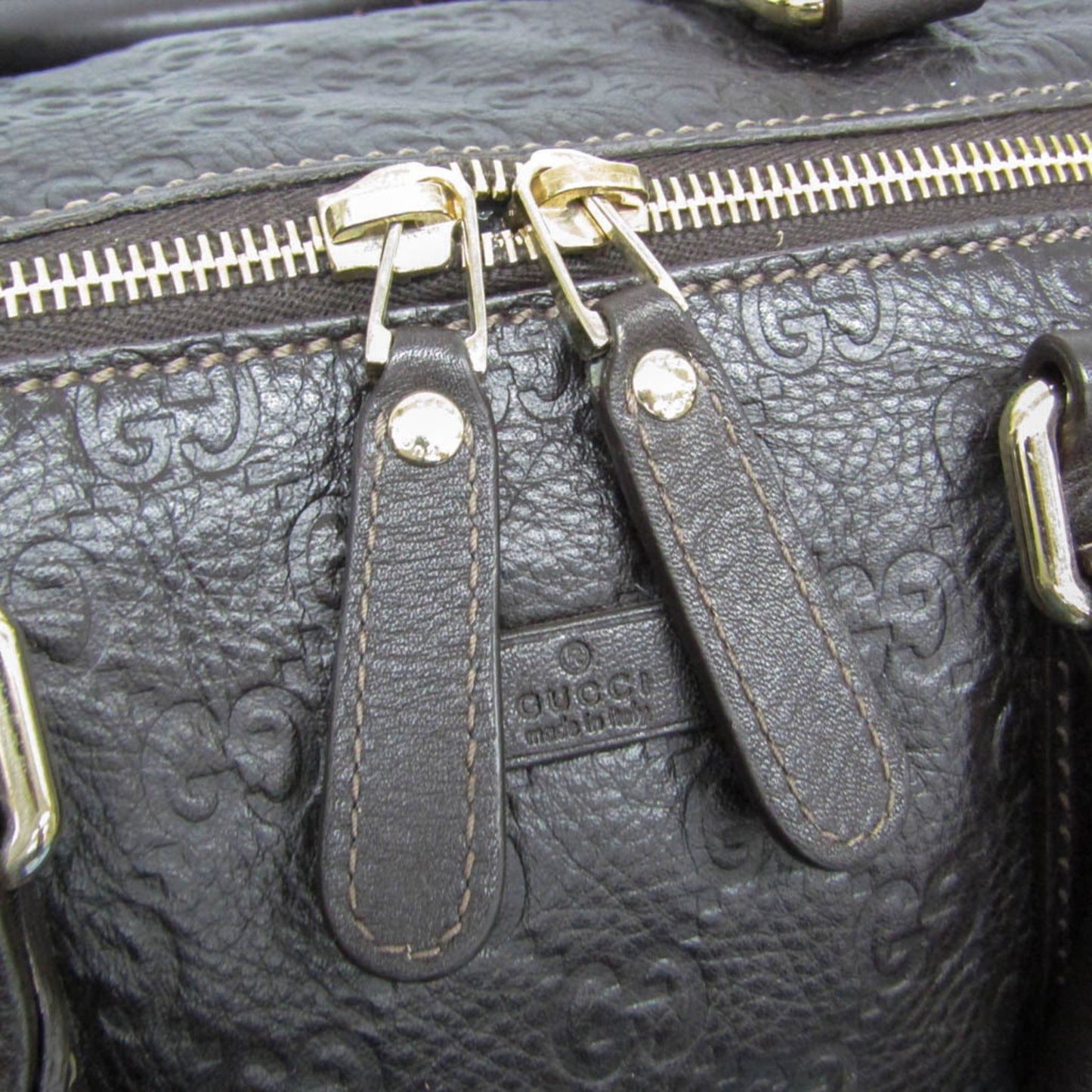 Gucci DUFFLE, Brown, Leather, travel
