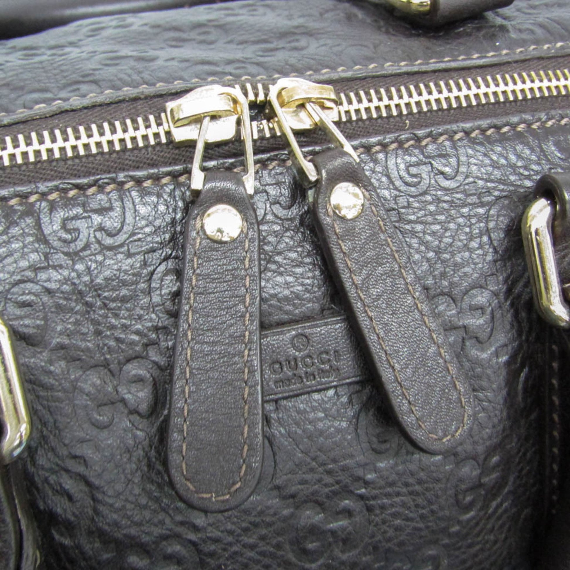Gucci DUFFLE, Brown, Leather, travel