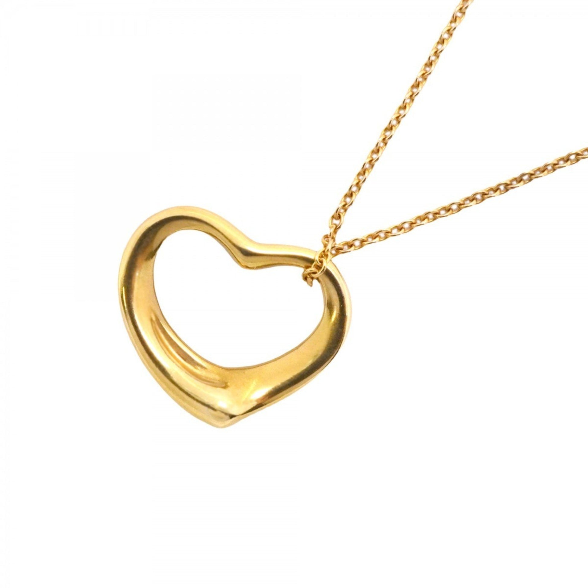 Tiffany & Co Open Heart, Gold, Yellow Gold, necklace