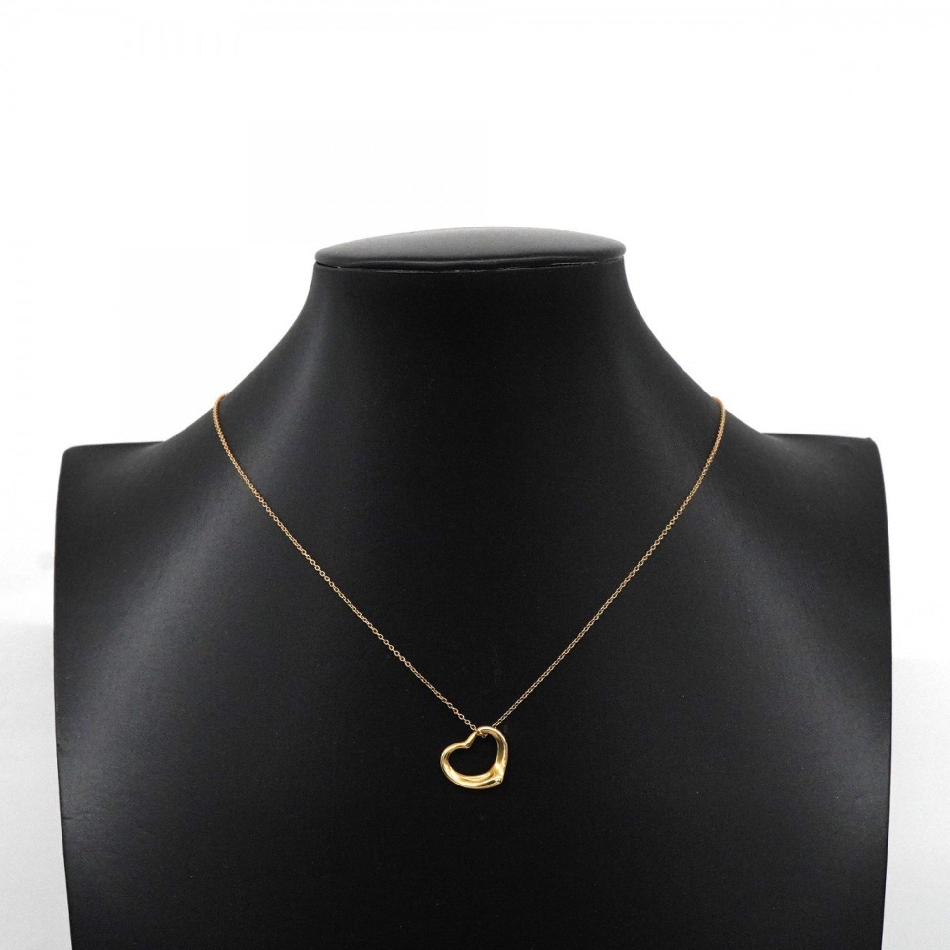 Tiffany & Co Open Heart, Gold, Yellow Gold, necklace