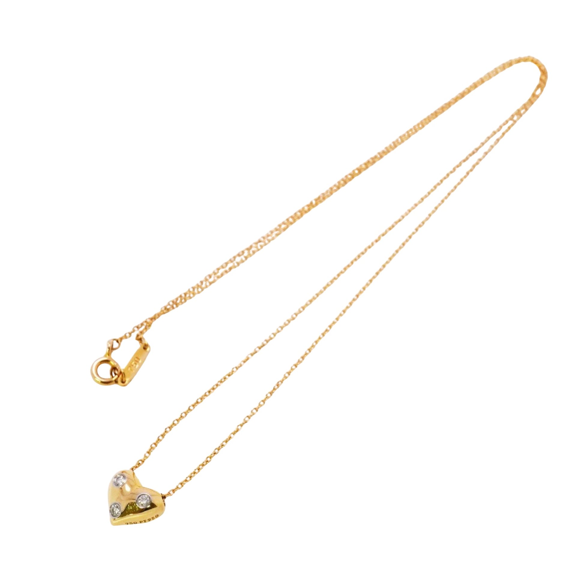 Tiffany & Co Heart, Gold, Yellow Gold, necklace