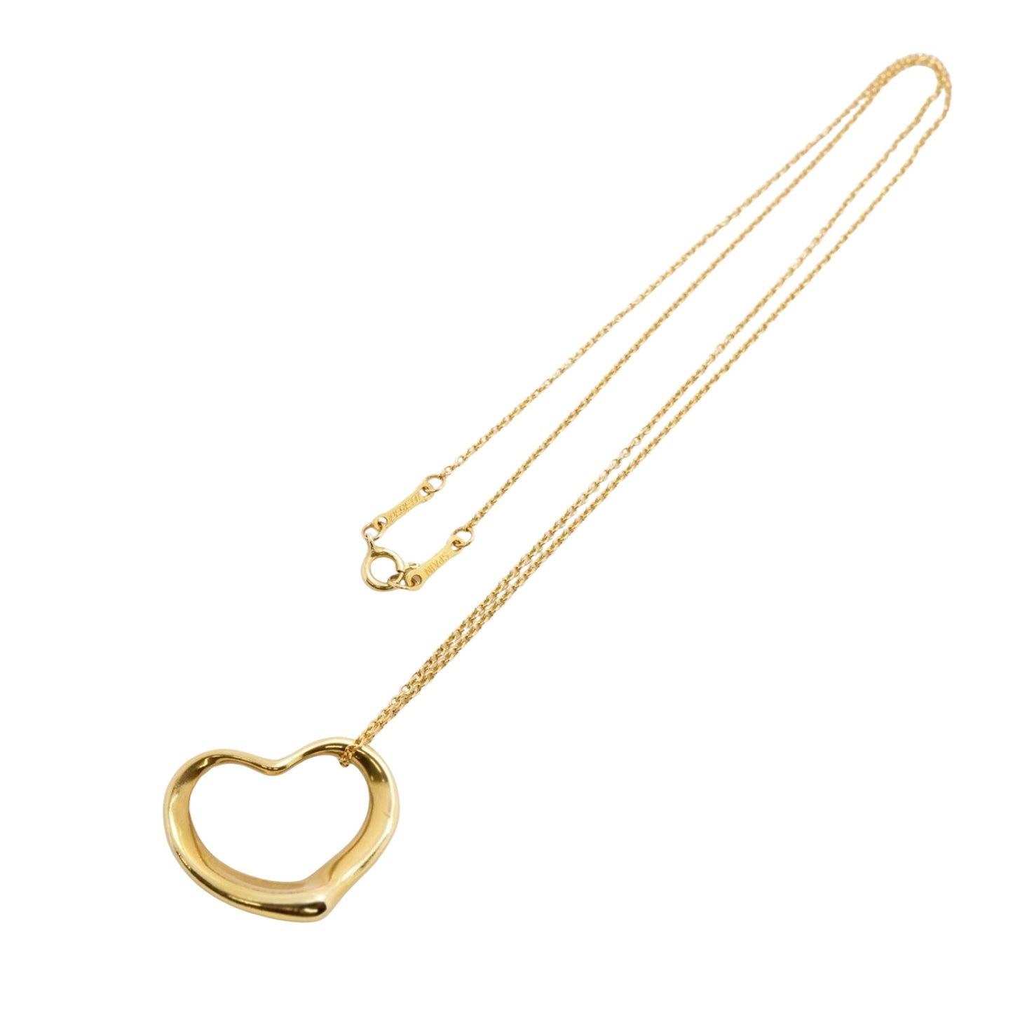 Tiffany & Co Open Heart, Gold, Yellow Gold, necklace