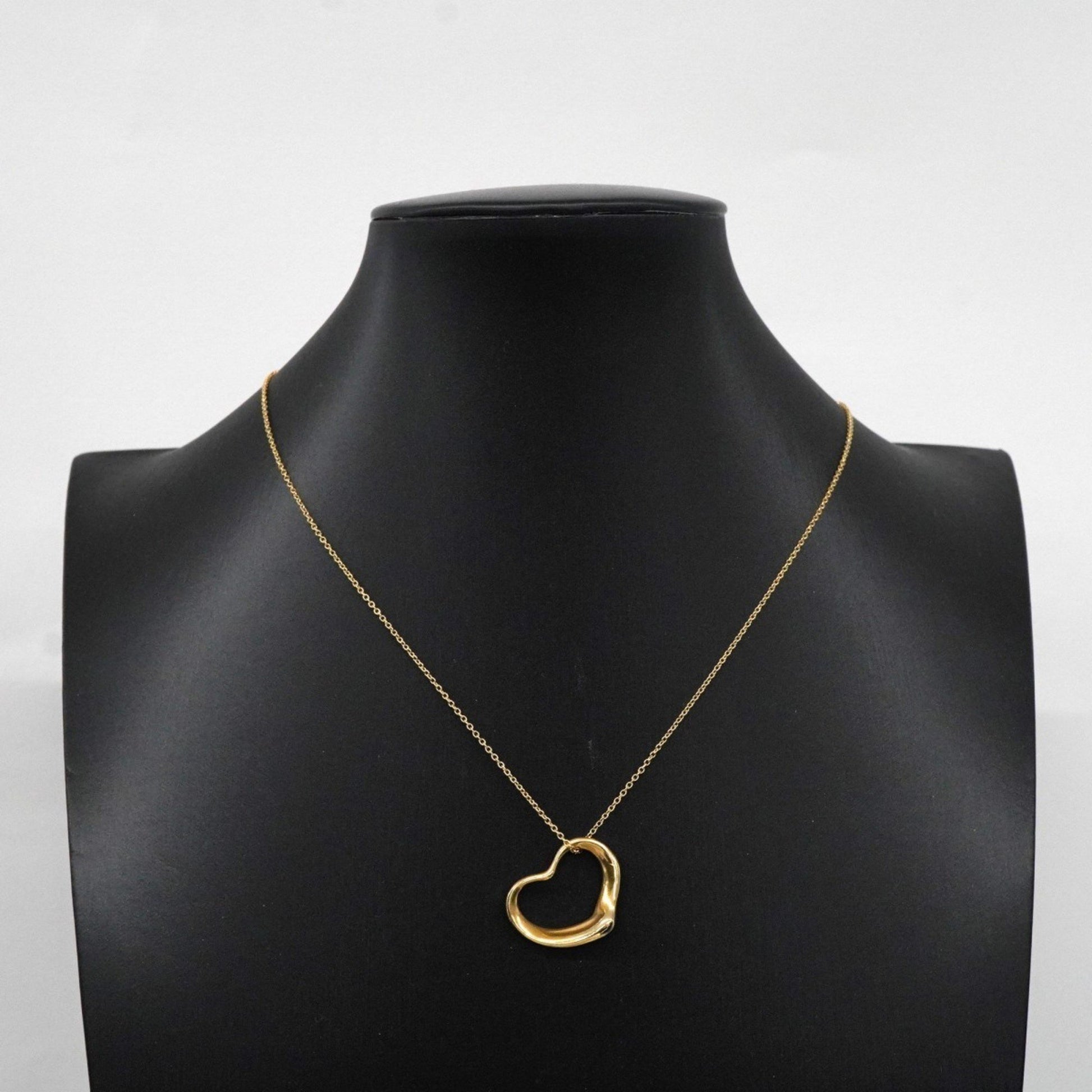 Tiffany & Co Open Heart, Gold, Yellow Gold, necklace