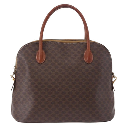 Celine Macadam Leather, Brown, PVC, Handbag