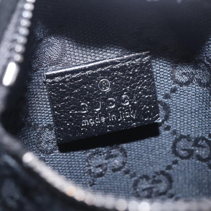 Gucci Vintage Double Web Belt Canvas, Black, Canvas, Shoulder Bag