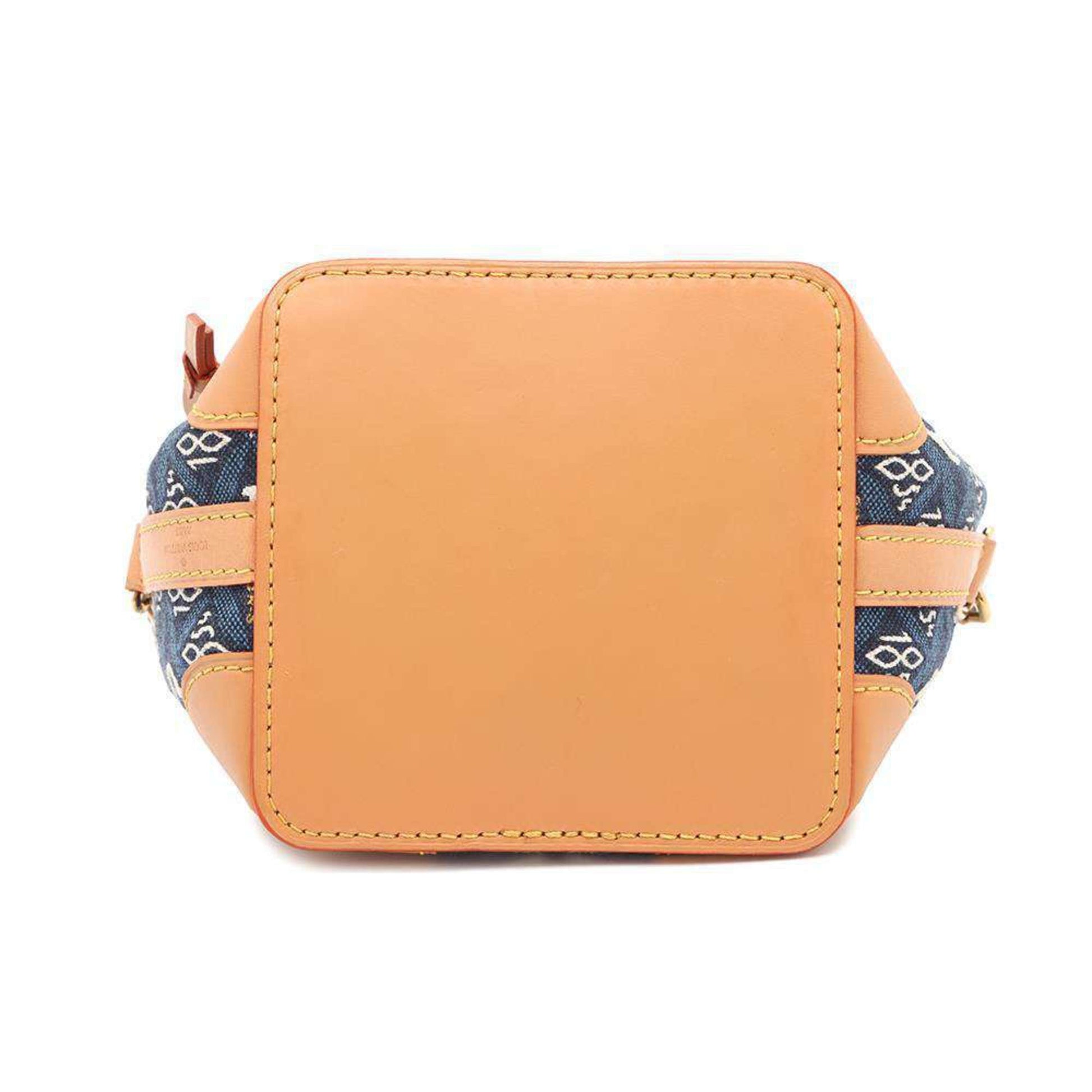 Louis Vuitton Noe, Blue, Canvas, shoulder