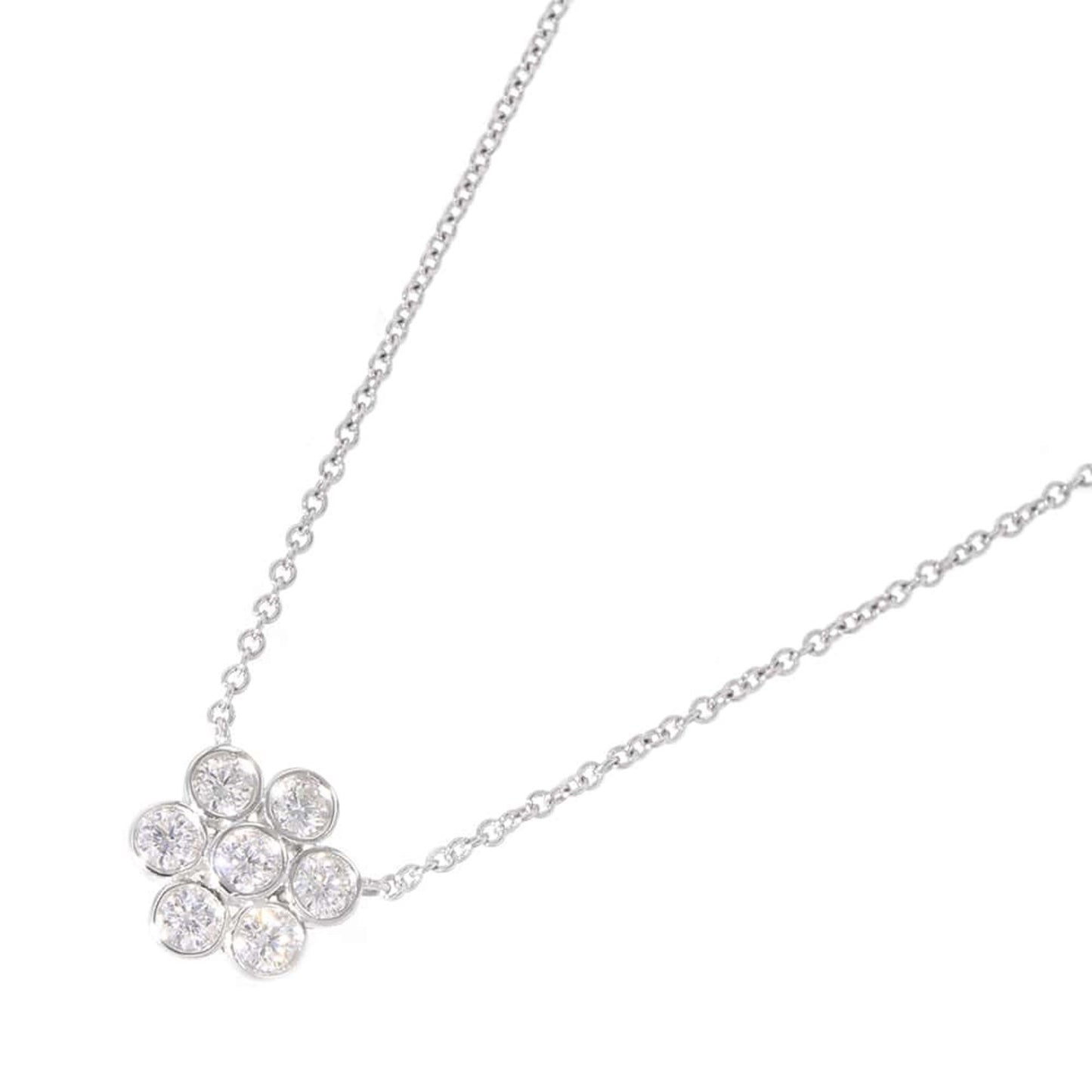 Tiffany & Co Garden flower, Silver, Platinum, necklace