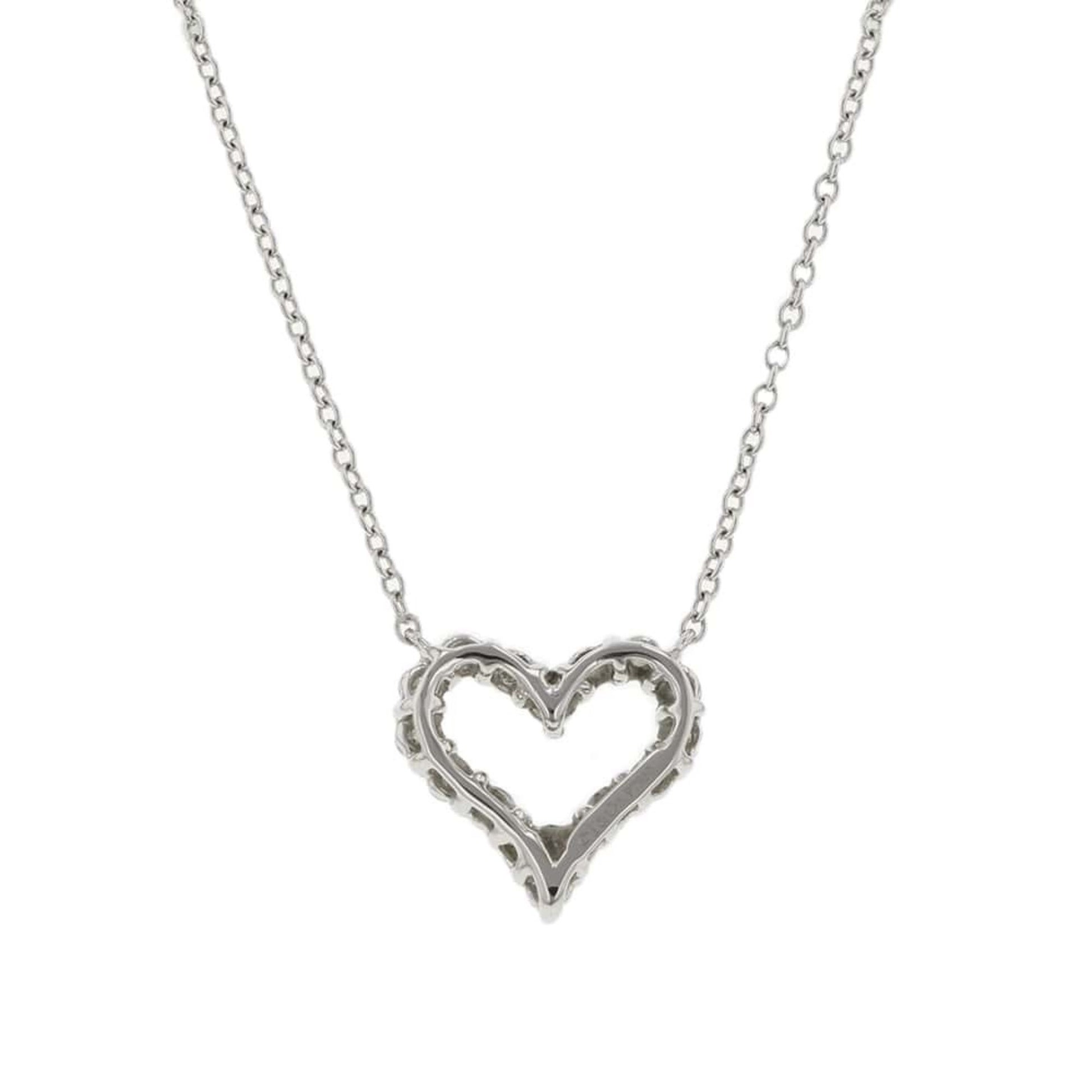 Tiffany & Co Sentimental heart, Silver, Platinum, necklace