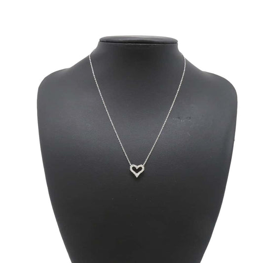 Tiffany & Co Sentimental heart, Silver, Platinum, necklace