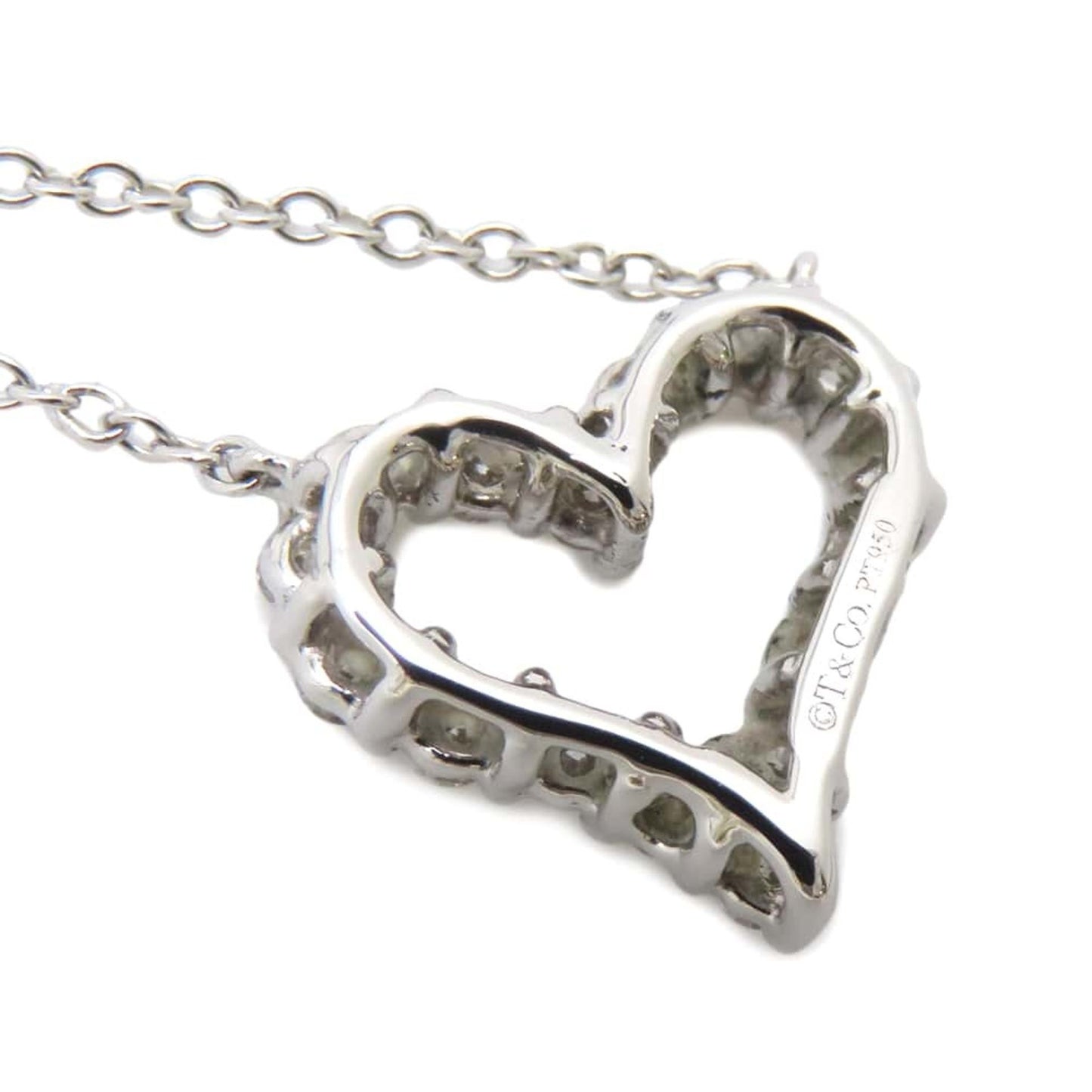 Tiffany & Co Sentimental heart, Silver, Platinum, necklace