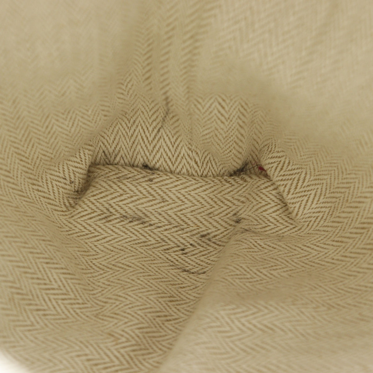 Hermes Fourbi Toile, Beige, Cotton, Clutch