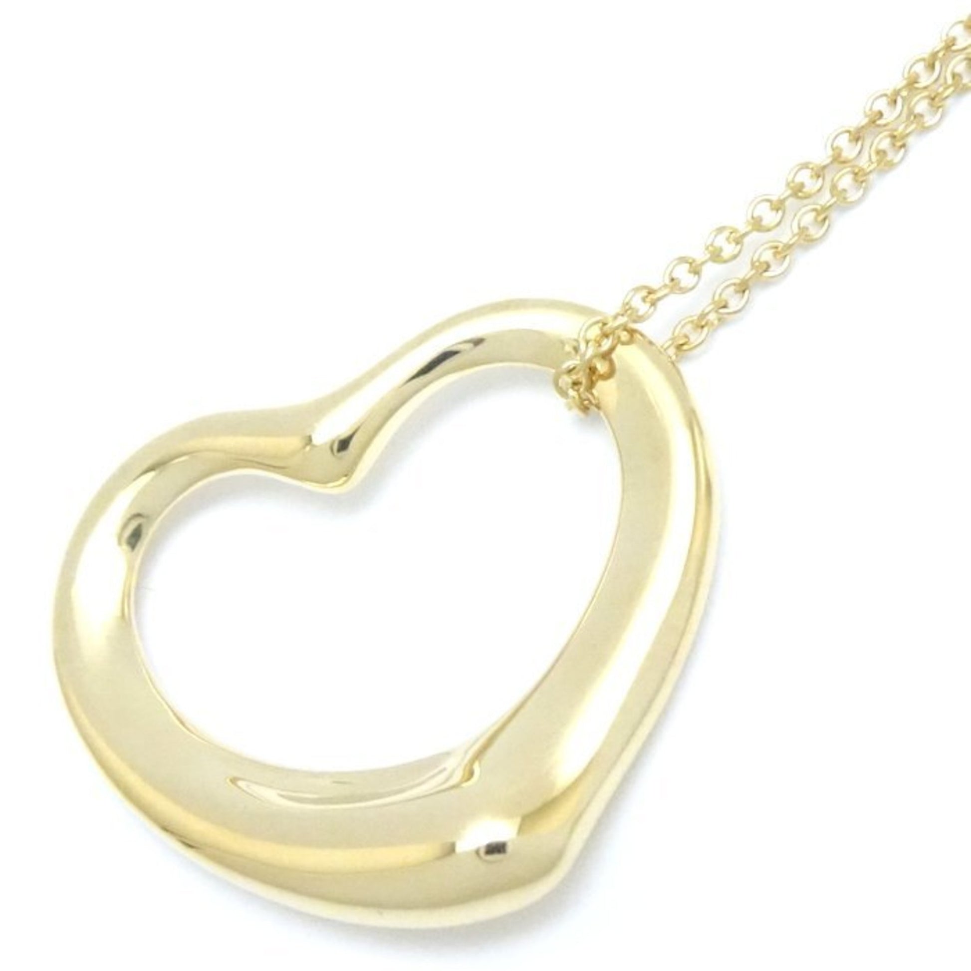 Tiffany & Co Open Heart, Gold, Yellow Gold, necklace