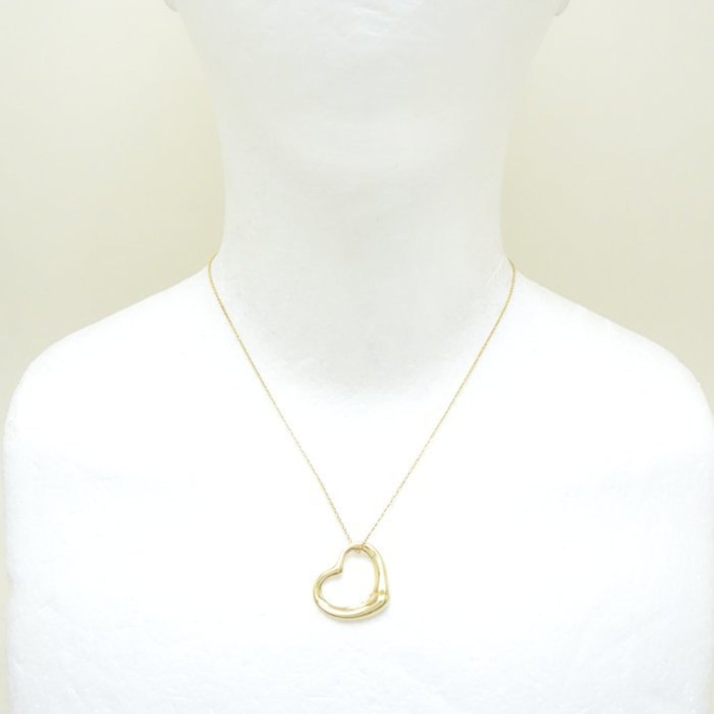 Tiffany & Co Open Heart, Gold, Yellow Gold, necklace