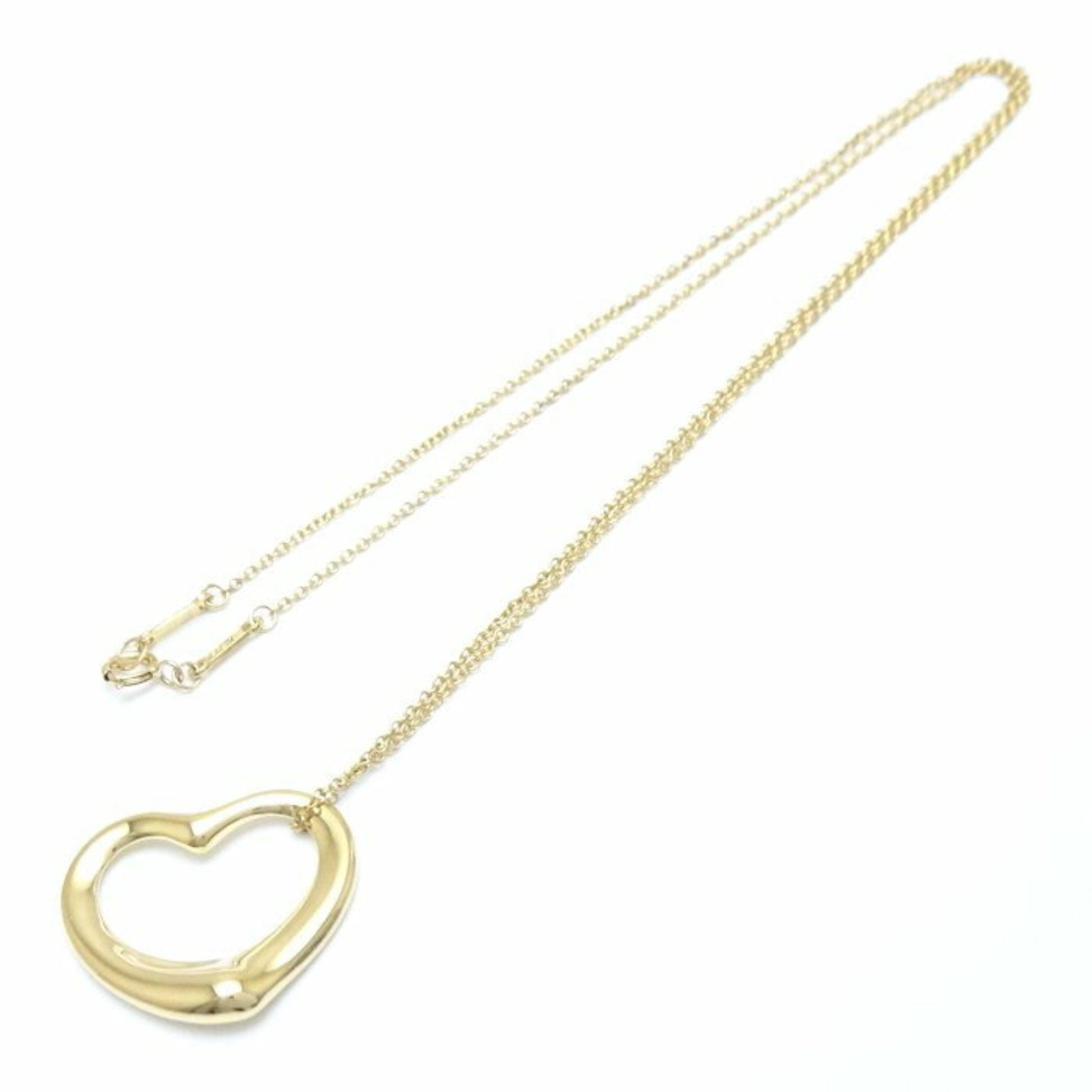 Tiffany & Co Open Heart, Gold, Yellow Gold, necklace