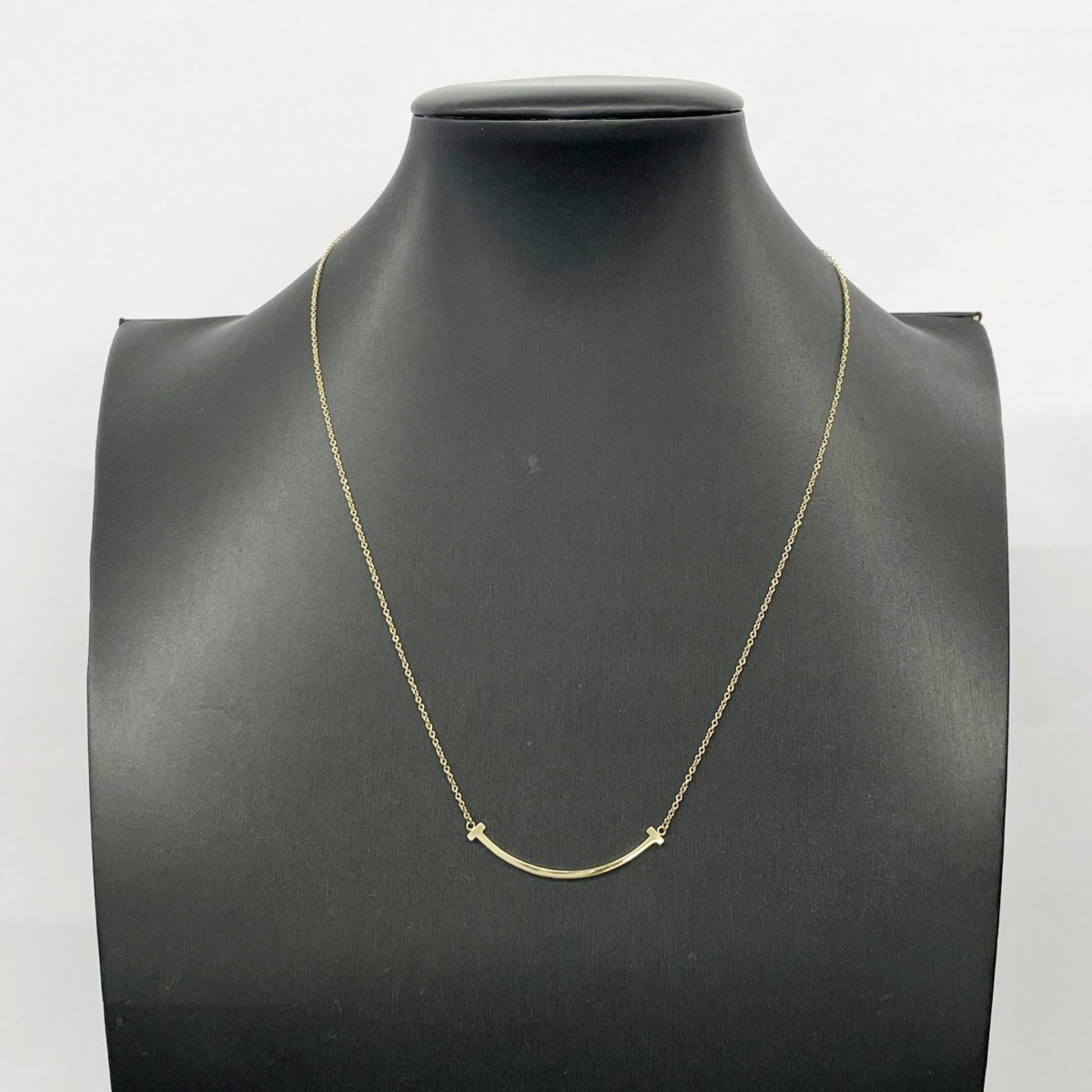 Tiffany & Co T Smile, Gold, Yellow Gold, necklace