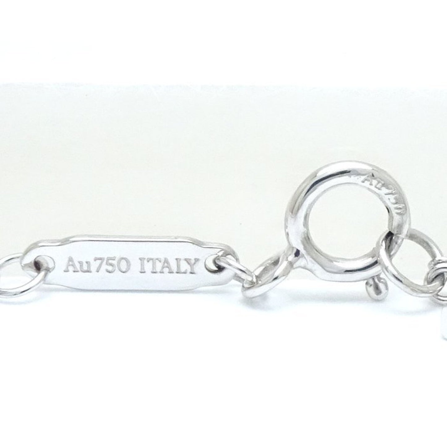 Tiffany & Co T Smile, Silver, White Gold, necklace