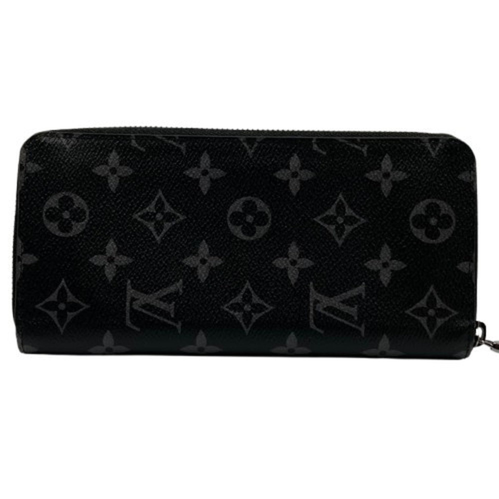 Louis Vuitton Clemence, Black, Canvas, wallet