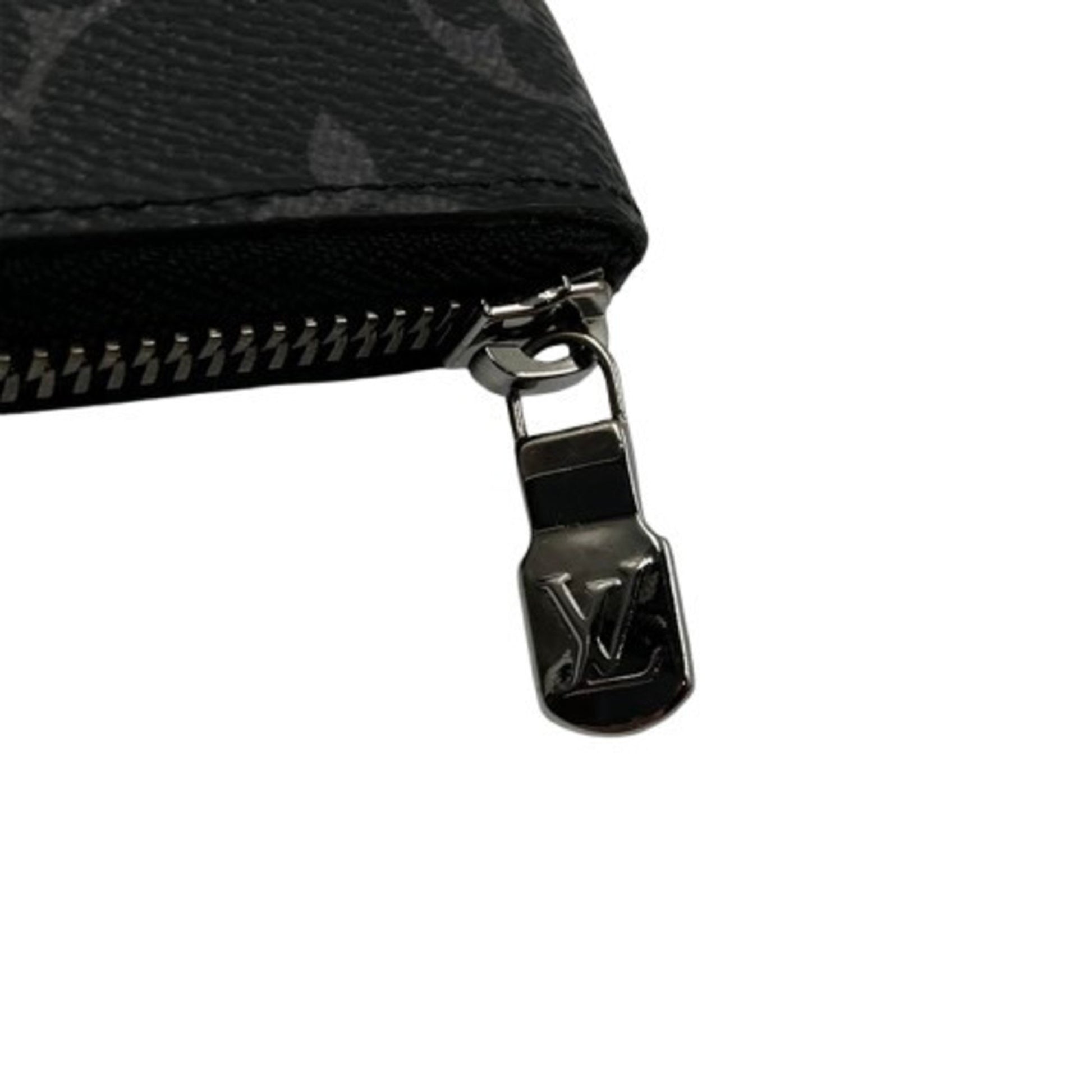 Louis Vuitton Clemence, Black, Canvas, wallet