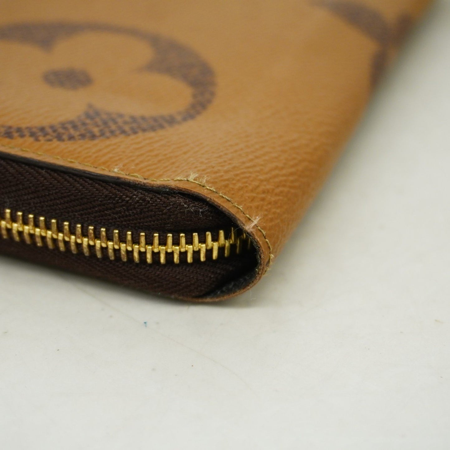 Louis Vuitton Zippy, Brown, Leather, wallet