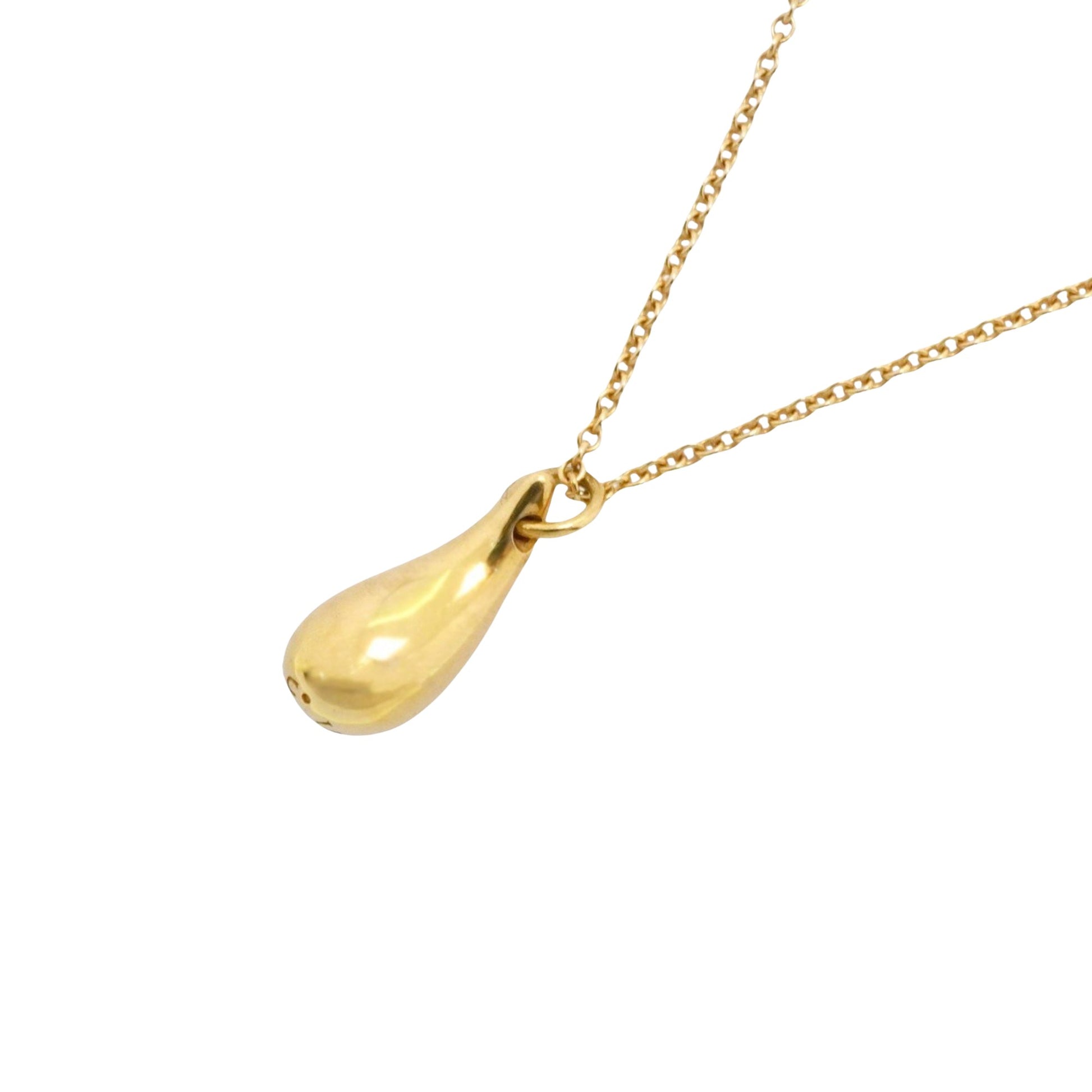 Tiffany & Co Teardrop, Gold, Yellow Gold, necklace